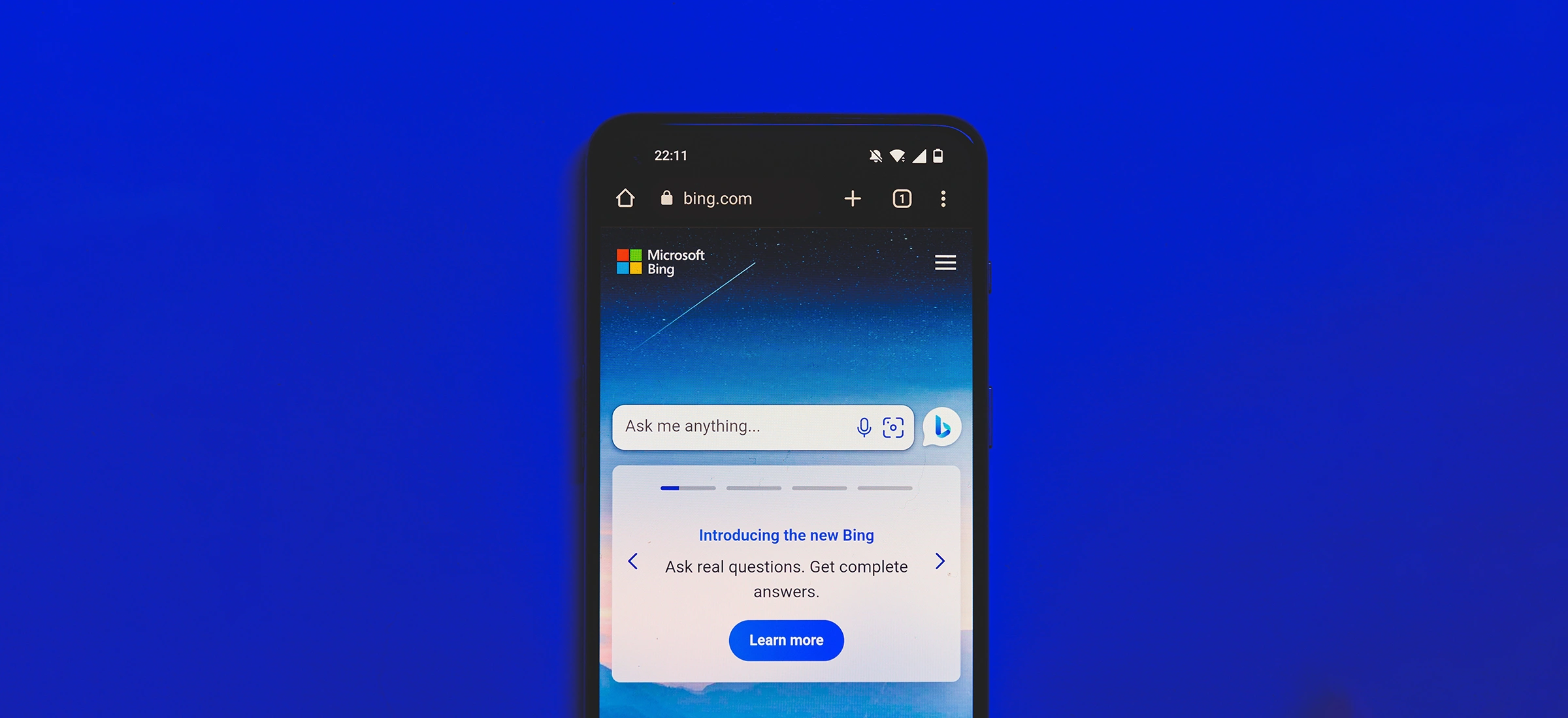 Bing AI reklamy witryny