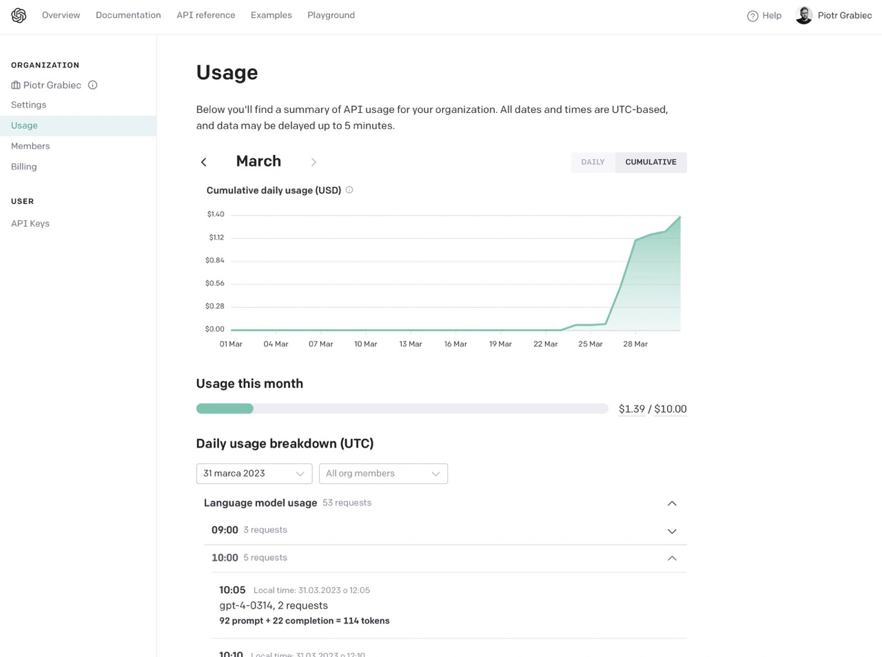 OpenAI API Key i ChatGPT - ile kosztują tokeny?