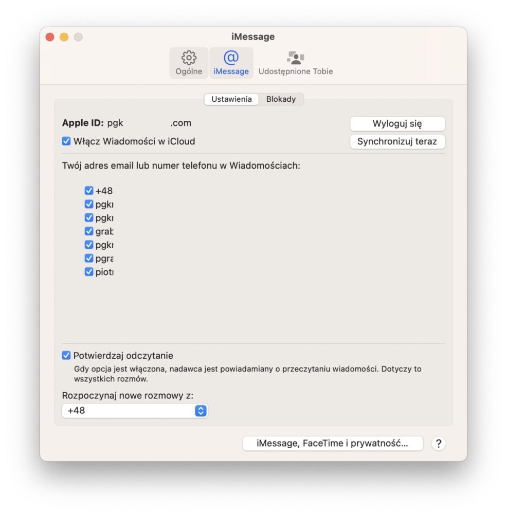 Mac i ustawienia iMessage 