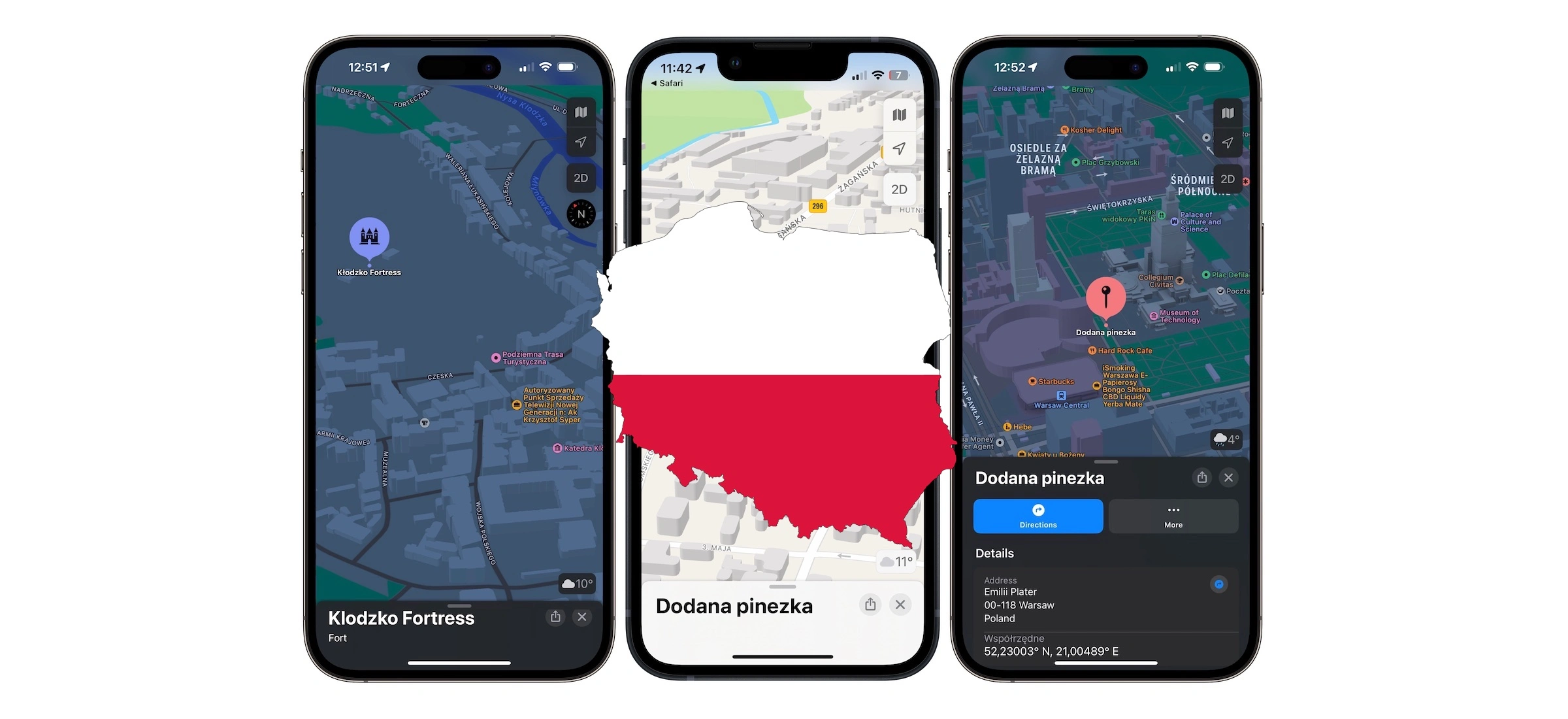 mapy apple maps aktualizacja polska nowosci