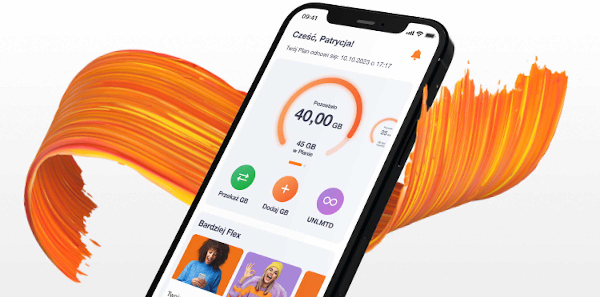 orange flex unlmtd nielimitowany internet