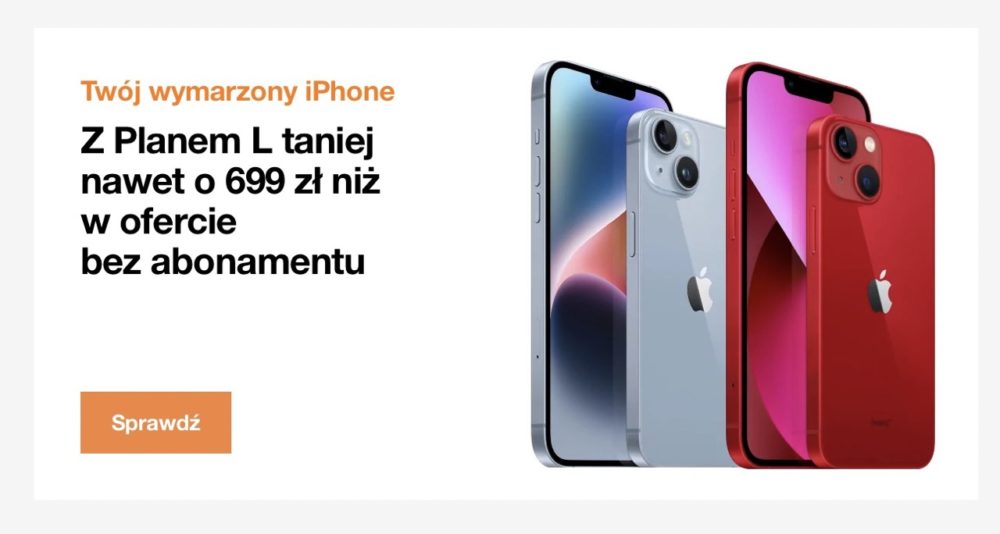orange promocja iphone 14 plus na abonament