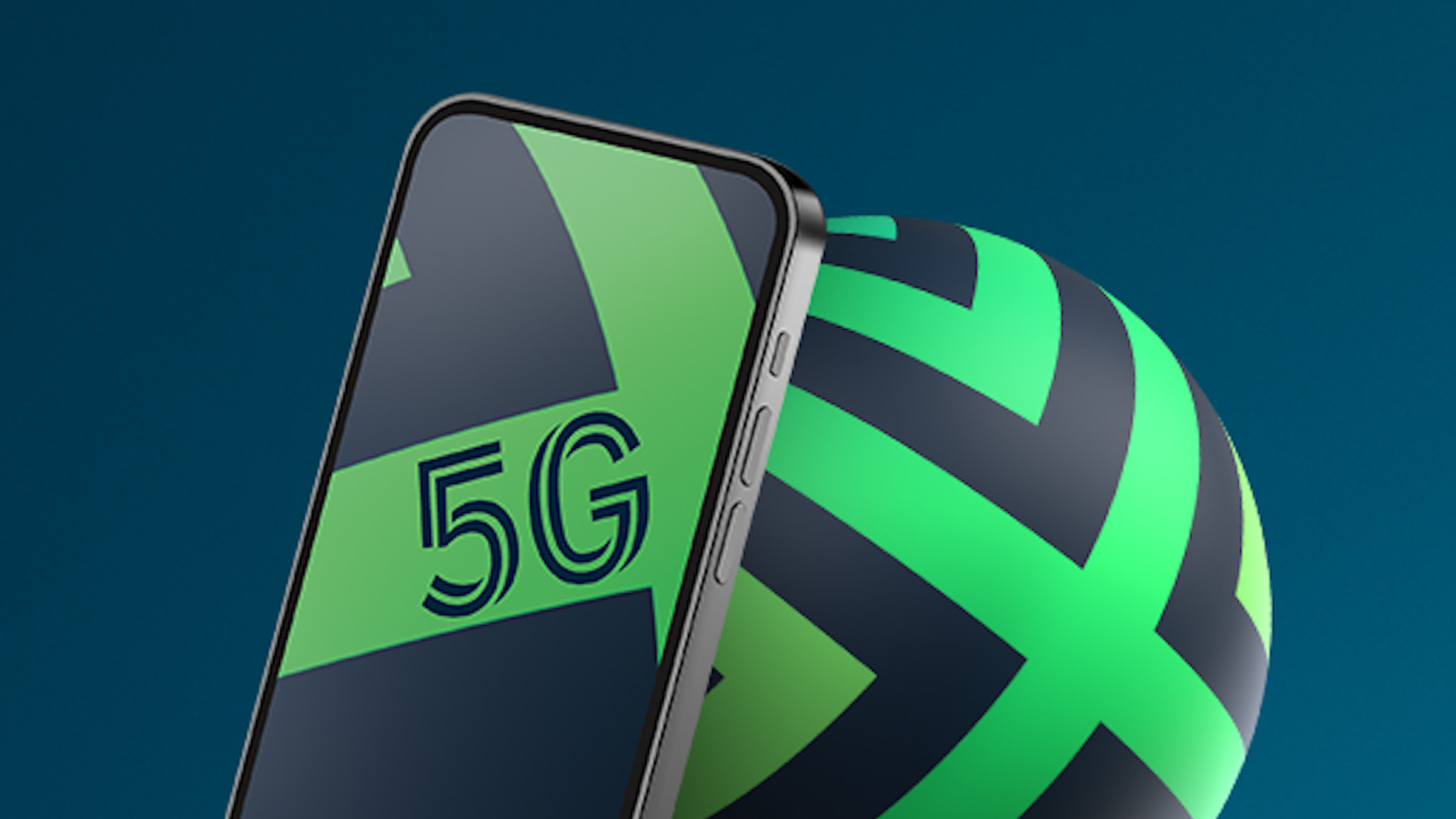 Plus Logo i smartfon z napisem 5G