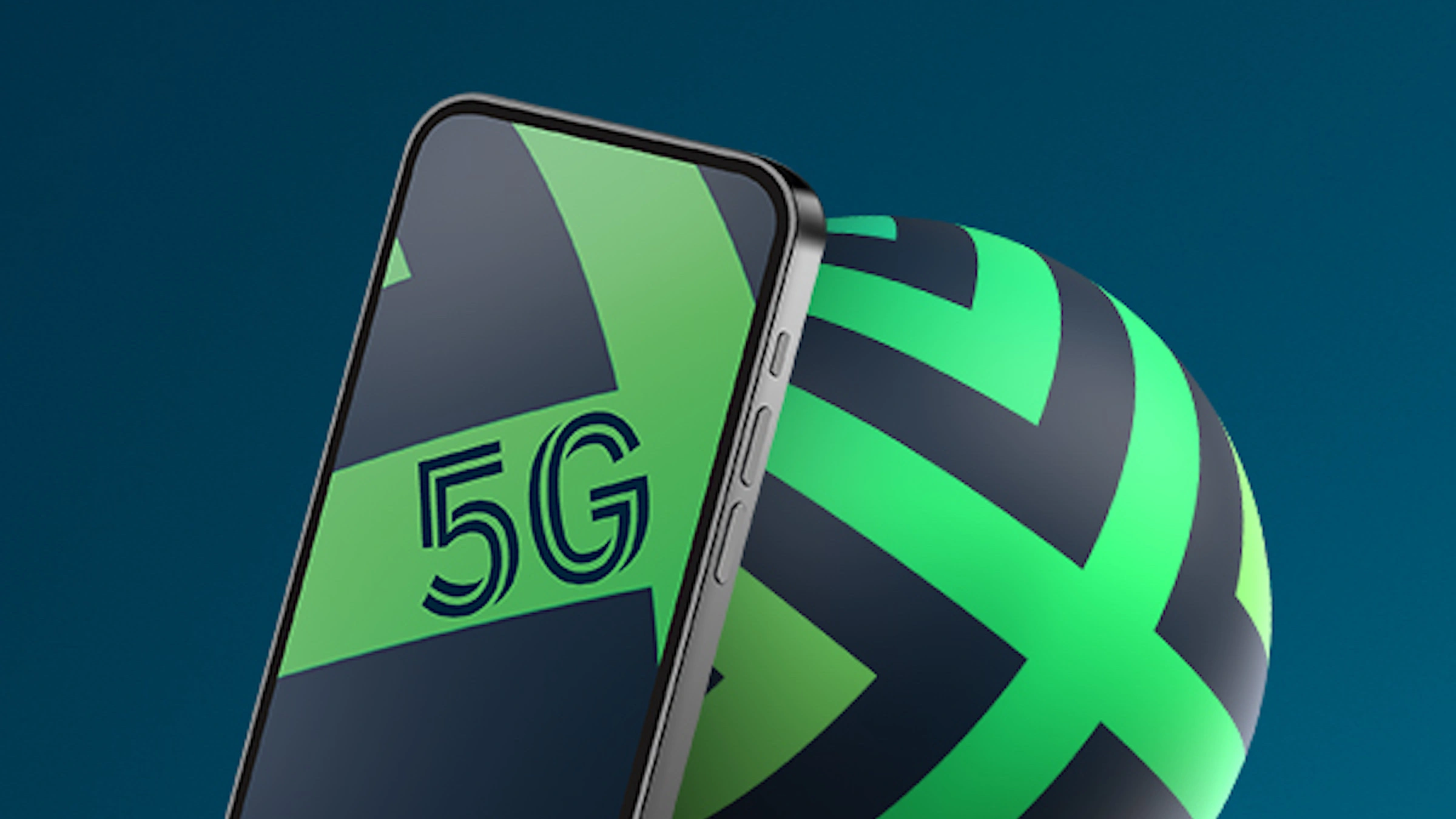 Plus Logo i smartfon z napisem 5G