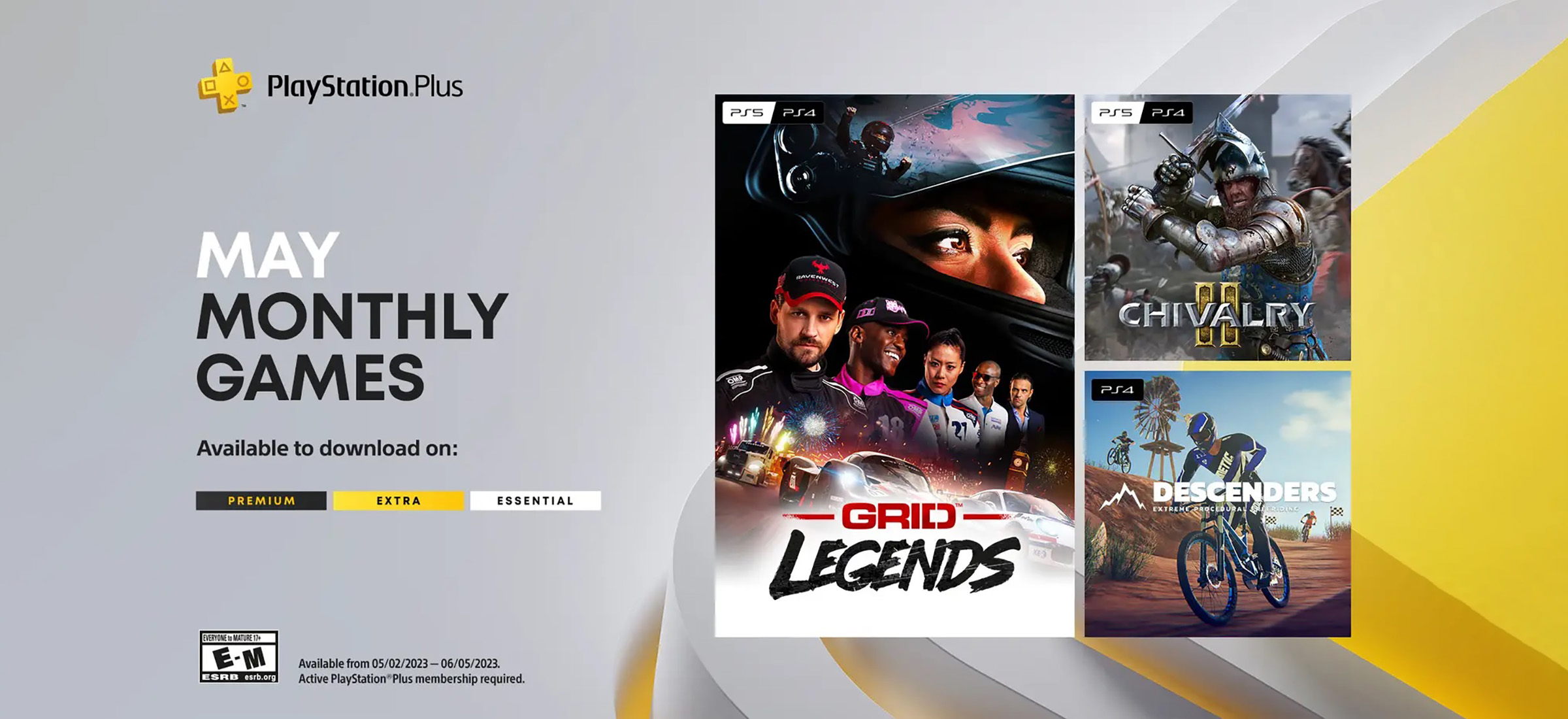 Darmowe gry PS Plus na maj potwierdzone. Będzie wyścigowo i rycersko
