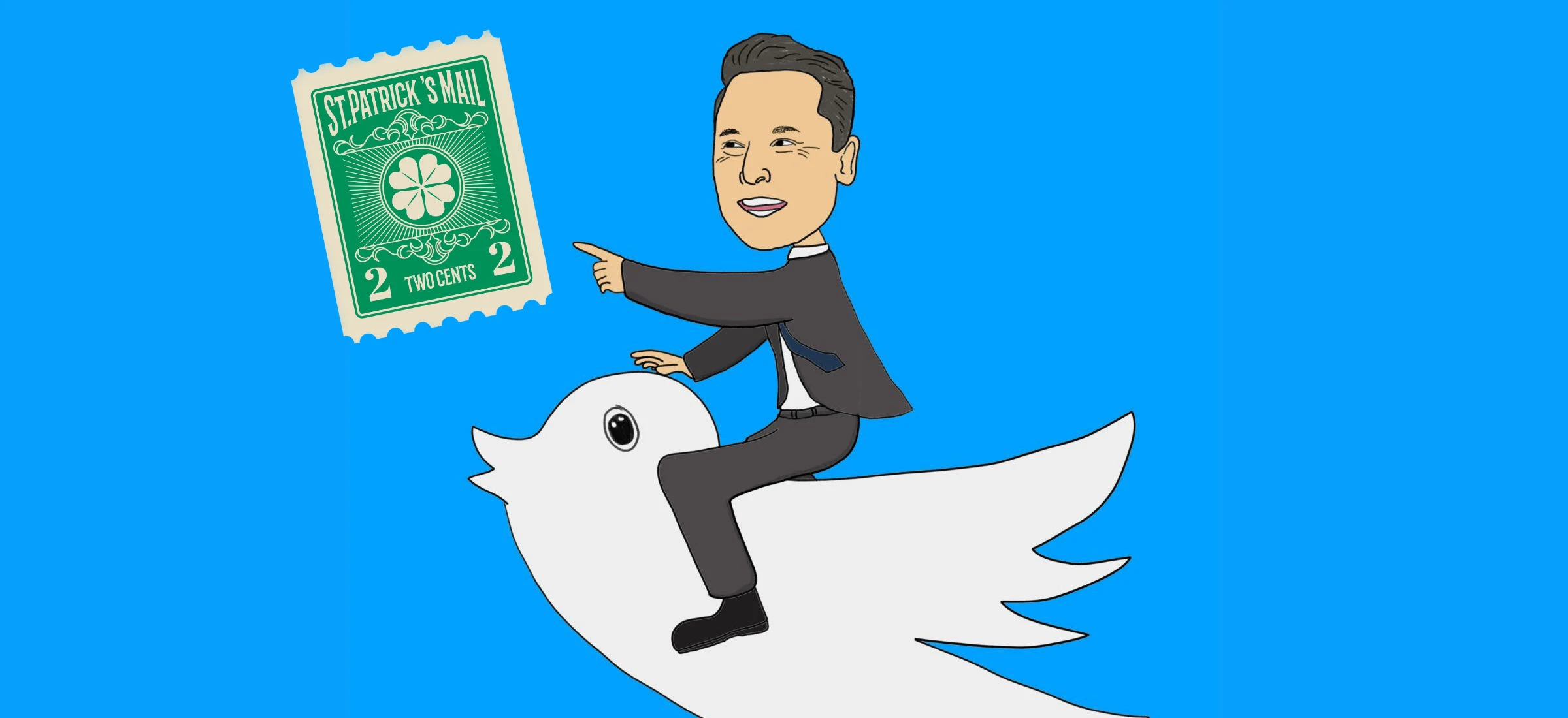 Elon Musk chyba myśli, że jest listonoszem. Całymi dniami bawi się znaczkami