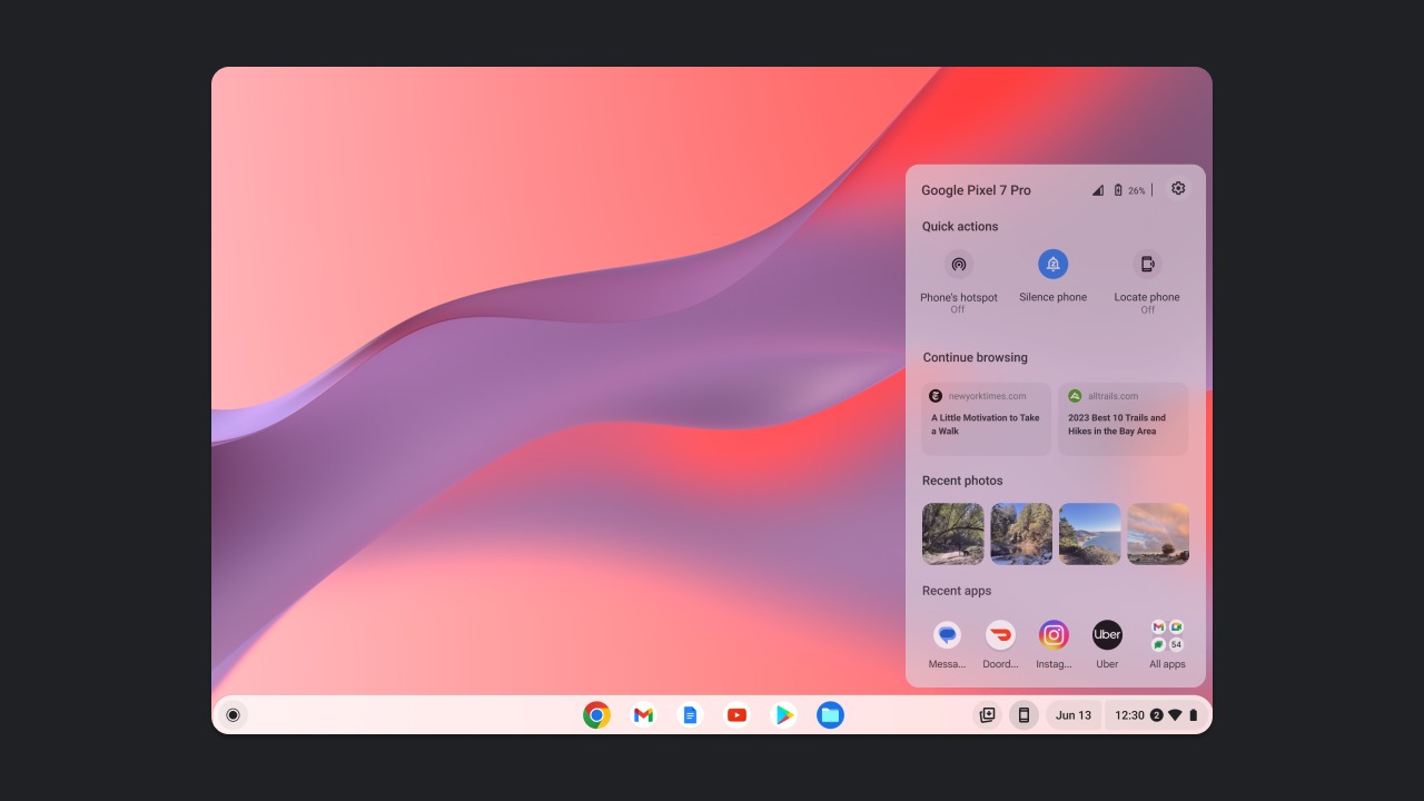 Cross Device Services funkcja wyświetlania aplikacji ze smartfona na ChromeOS
