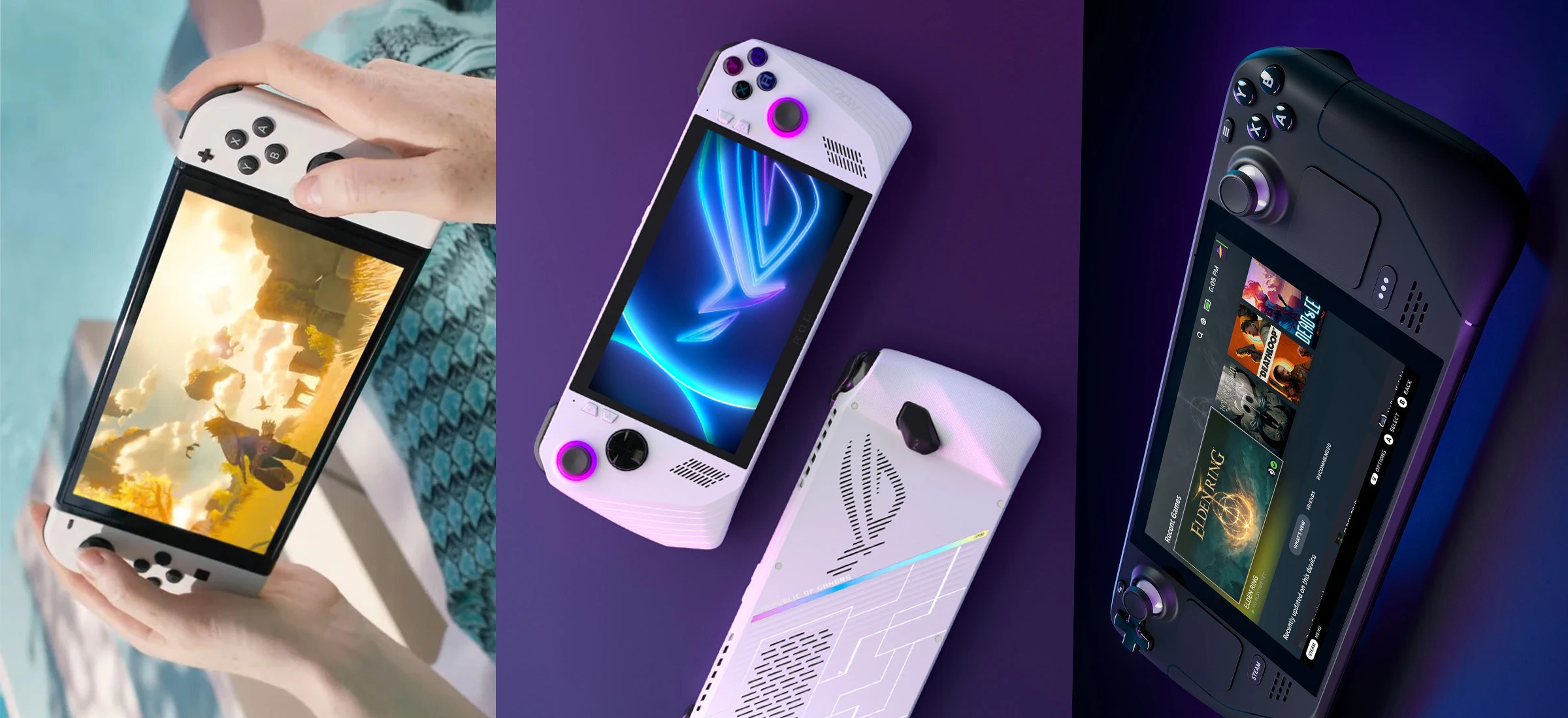 ROG Ally kontra Steam Deck i Nintendo Switch: porównanie handheldów
