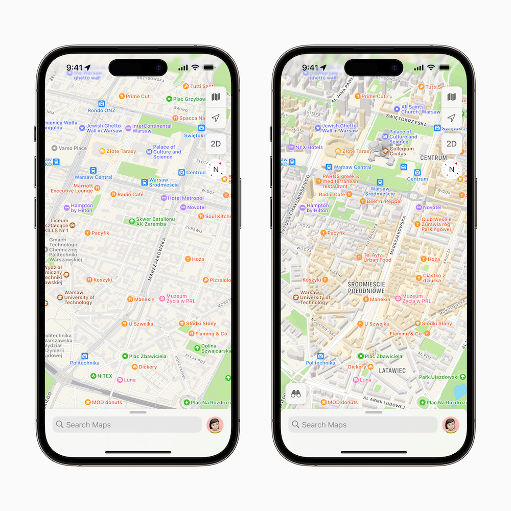 mapy apple maps polska nowa wersja aktualizacja 1
