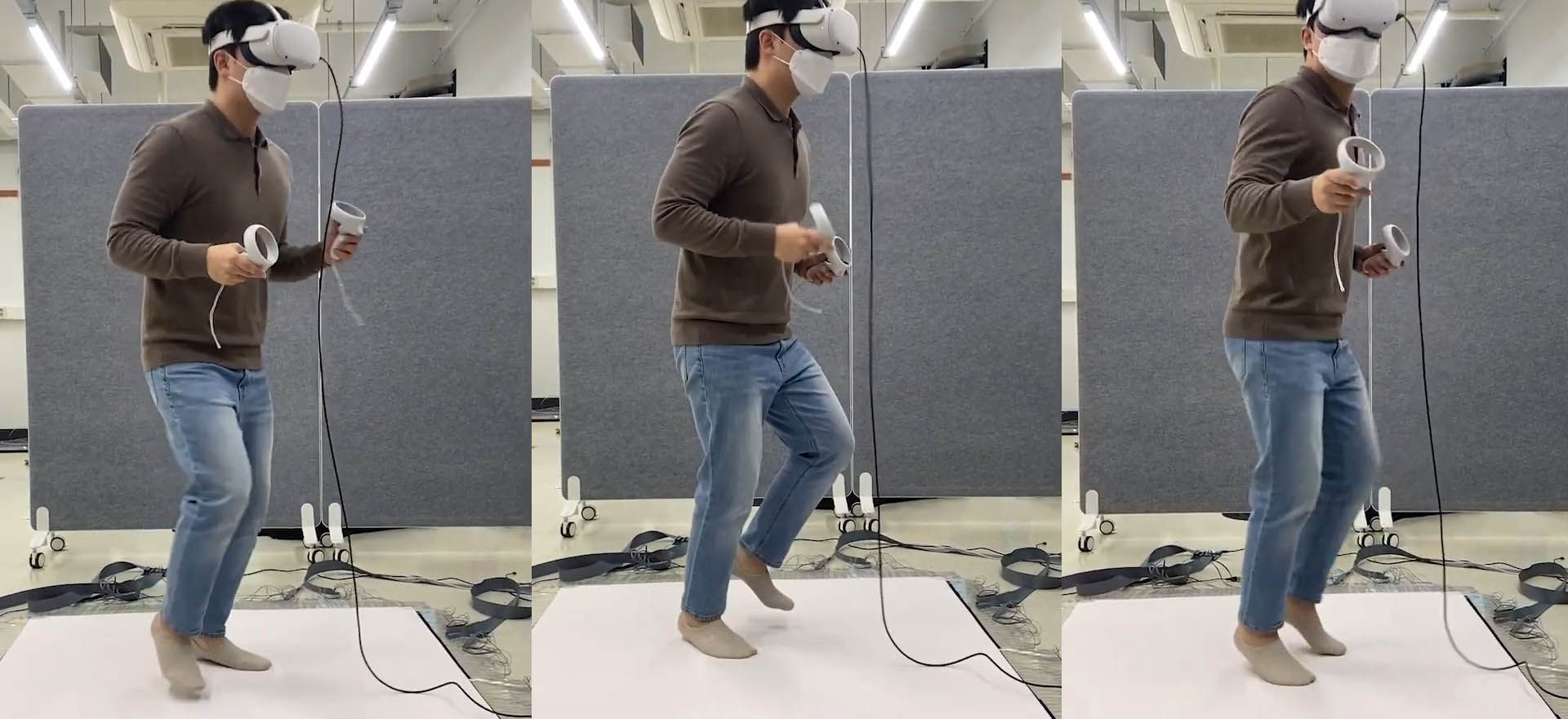 Koreańczycy stworzyli dywanik do VR. Będziesz wyglądał, jakbyś biegł do toalety