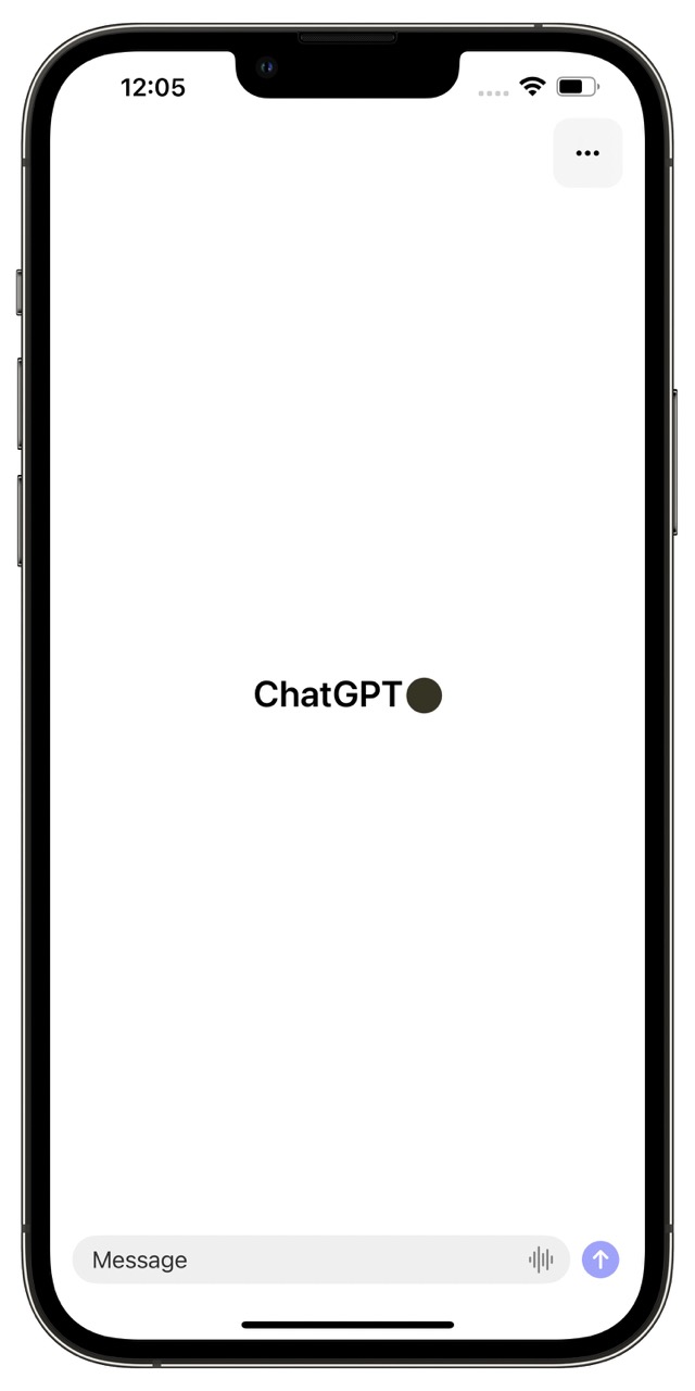 Oficjalna aplikacja ChatGPT na telefony iPhone - ekran główny class="wp-image-3625277"