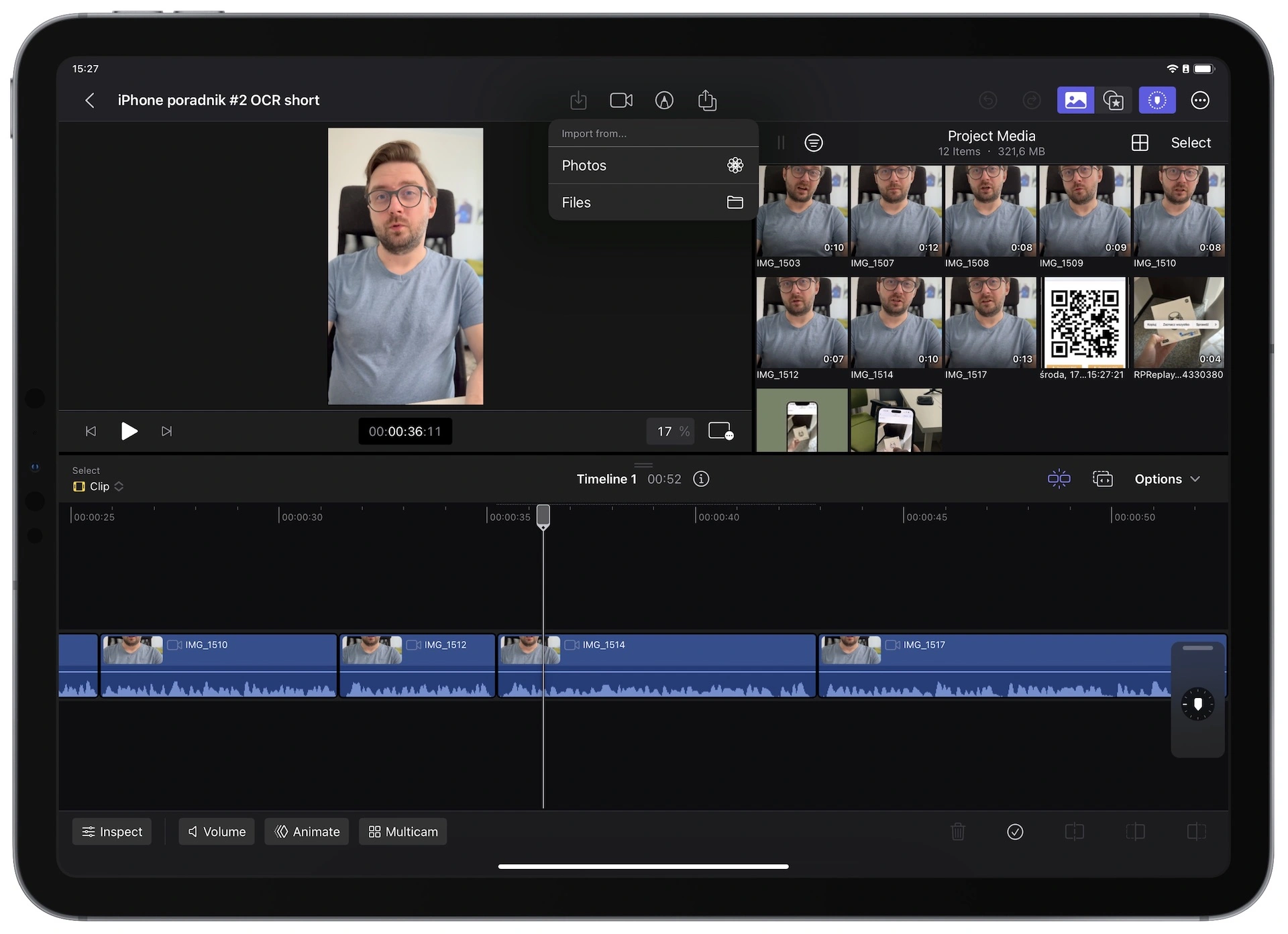 Final Cut Pro for iPad - import 