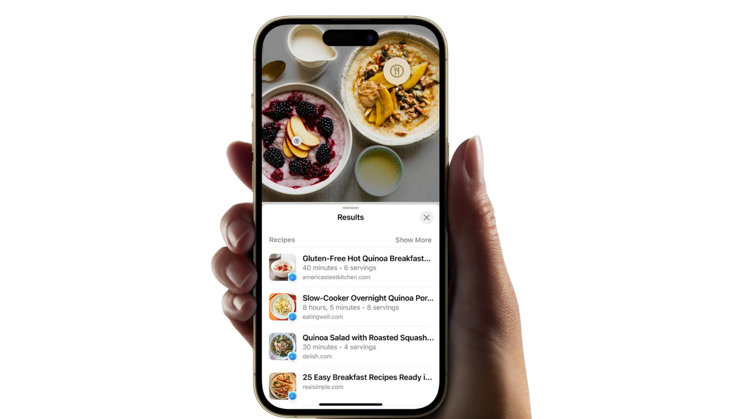 W iOS 17 iPhone pokaże Wam przepis na podstawie zdjęcia
