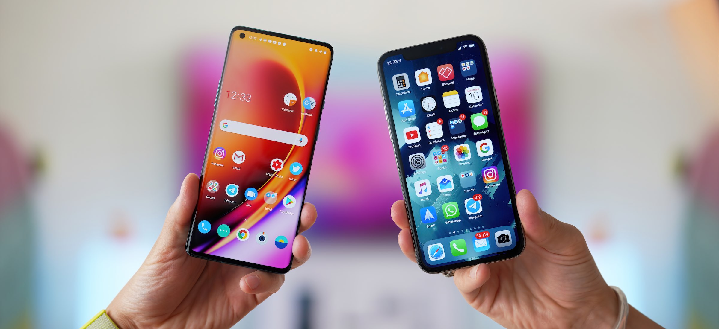 Android konta iOS