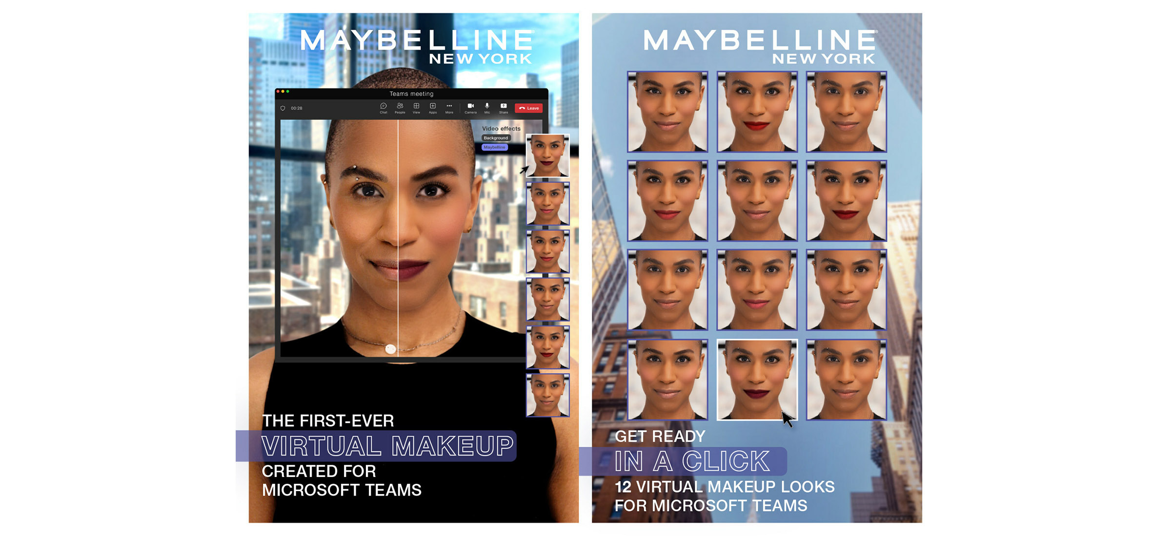 Teams dodaje funkcję makijażu. Pracował nad nią z Maybelline