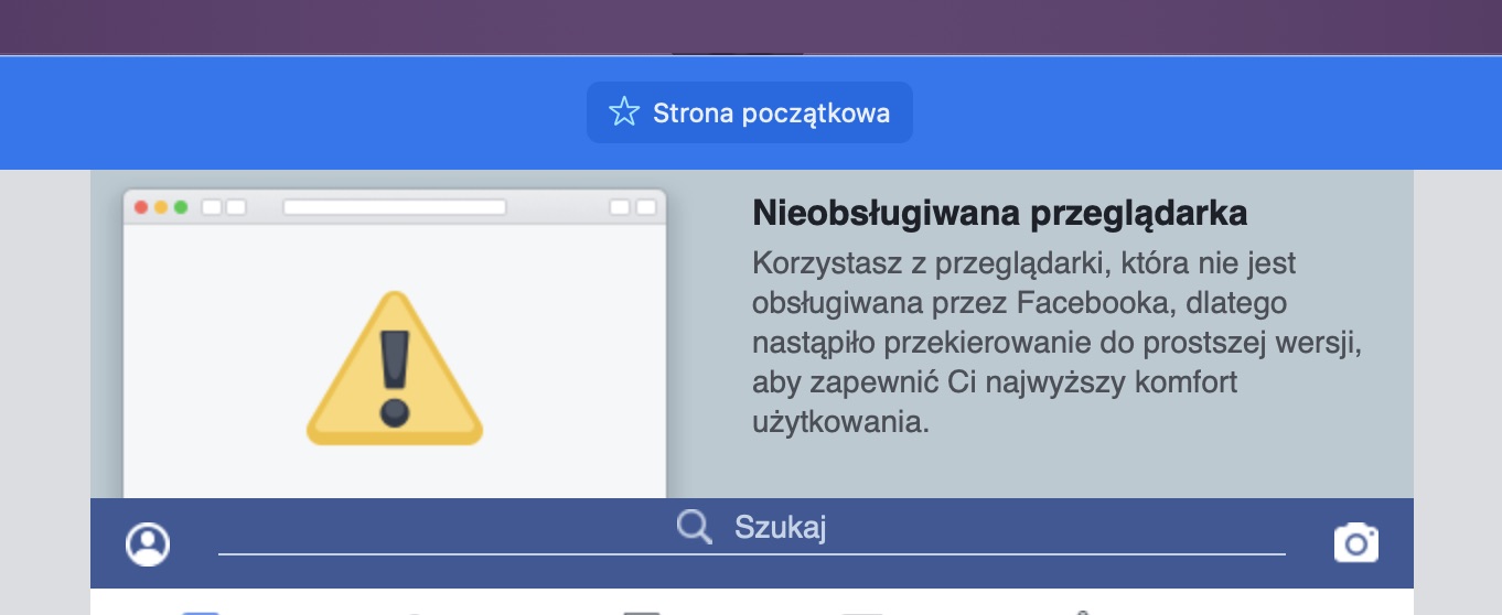 safari macOS problem facebook user agent
