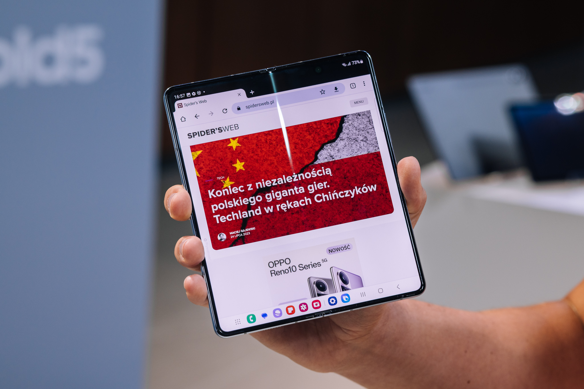 Samsung Galaxy Z Fold 5, fot. Krzysztof Basel.