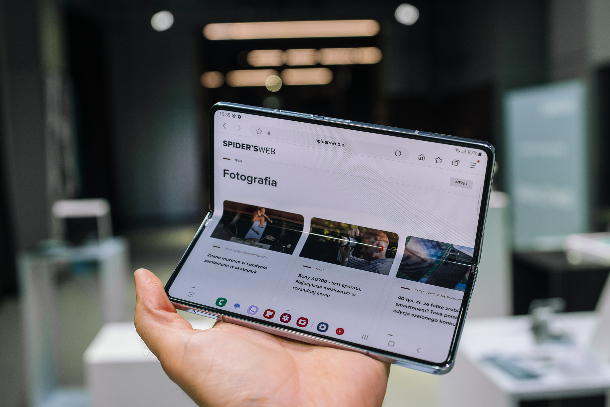Samsung Galaxy Z Fold 5, fot. Krzysztof Basel. 