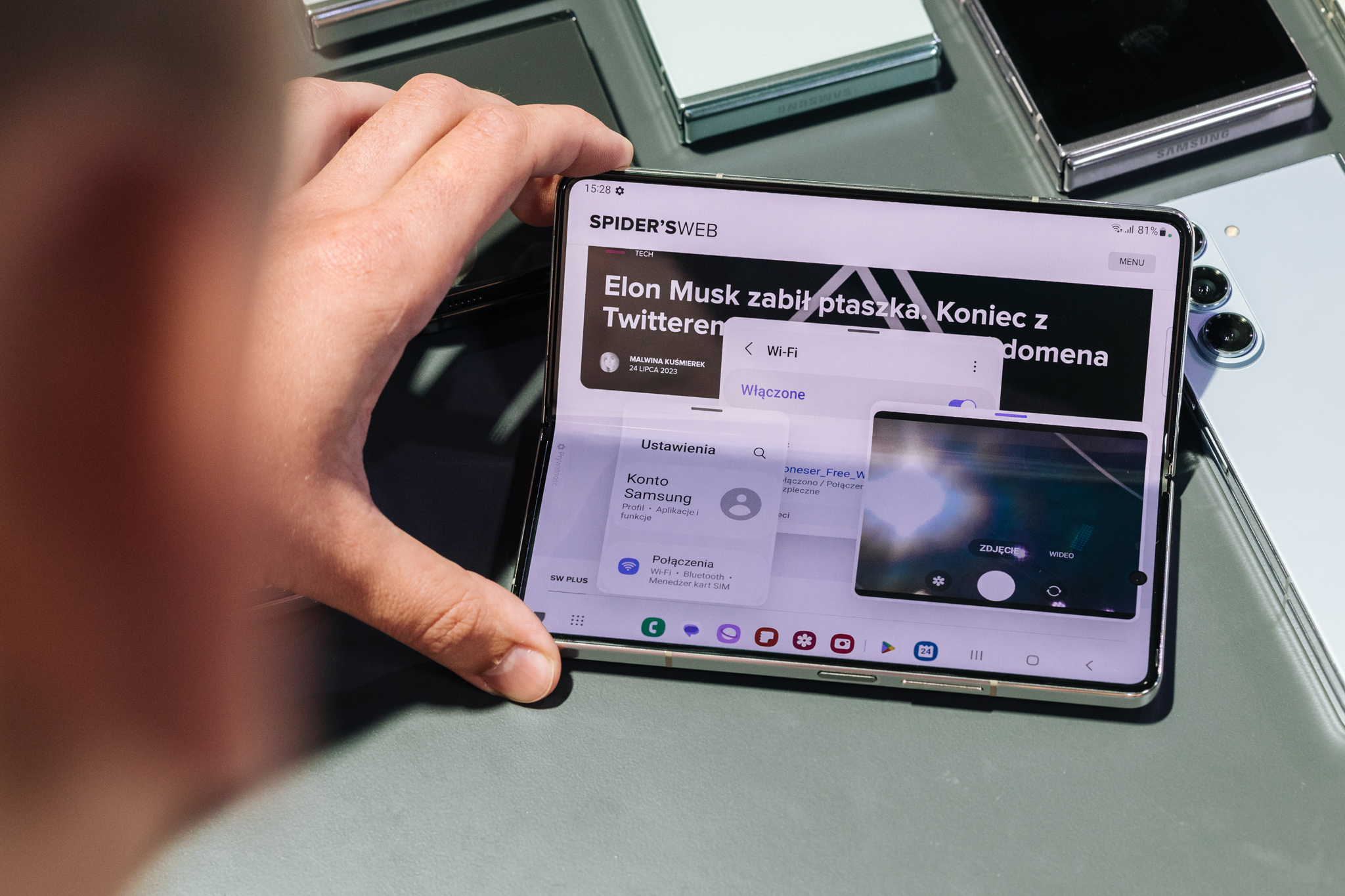 Samsung Galaxy Z Fold 5, fot. Krzysztof Basel.