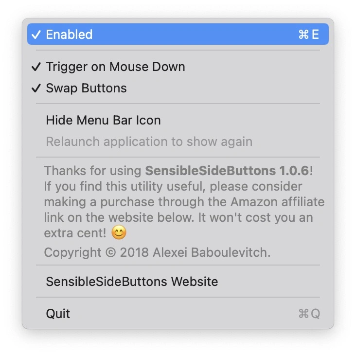 SensibleSideButtons - aplikacja na macOS do konfiguracji myszy class="wp-image-4033370"