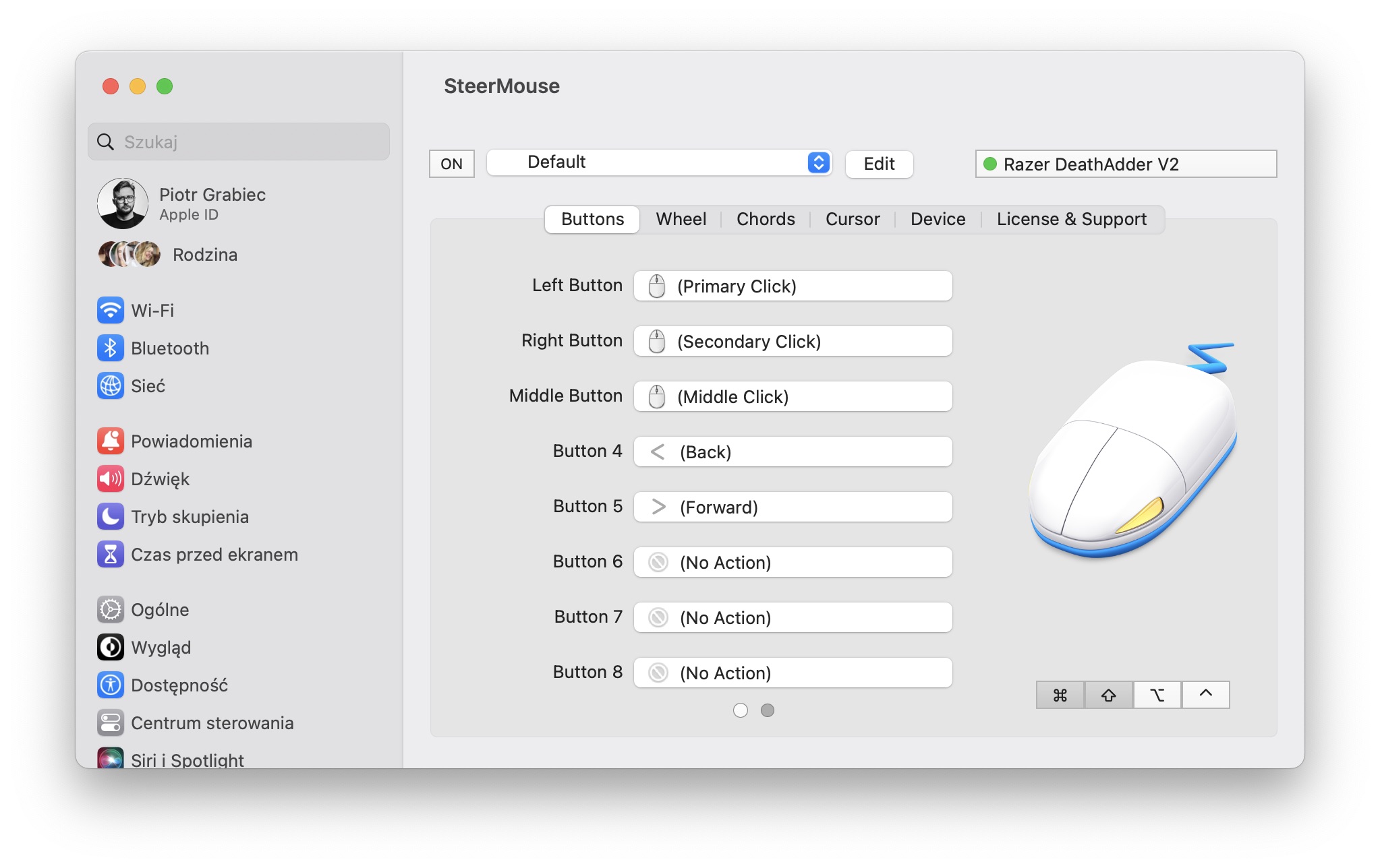 SteerMouse - aplikacja na macOS do konfiguracji myszy class="wp-image-4033379"