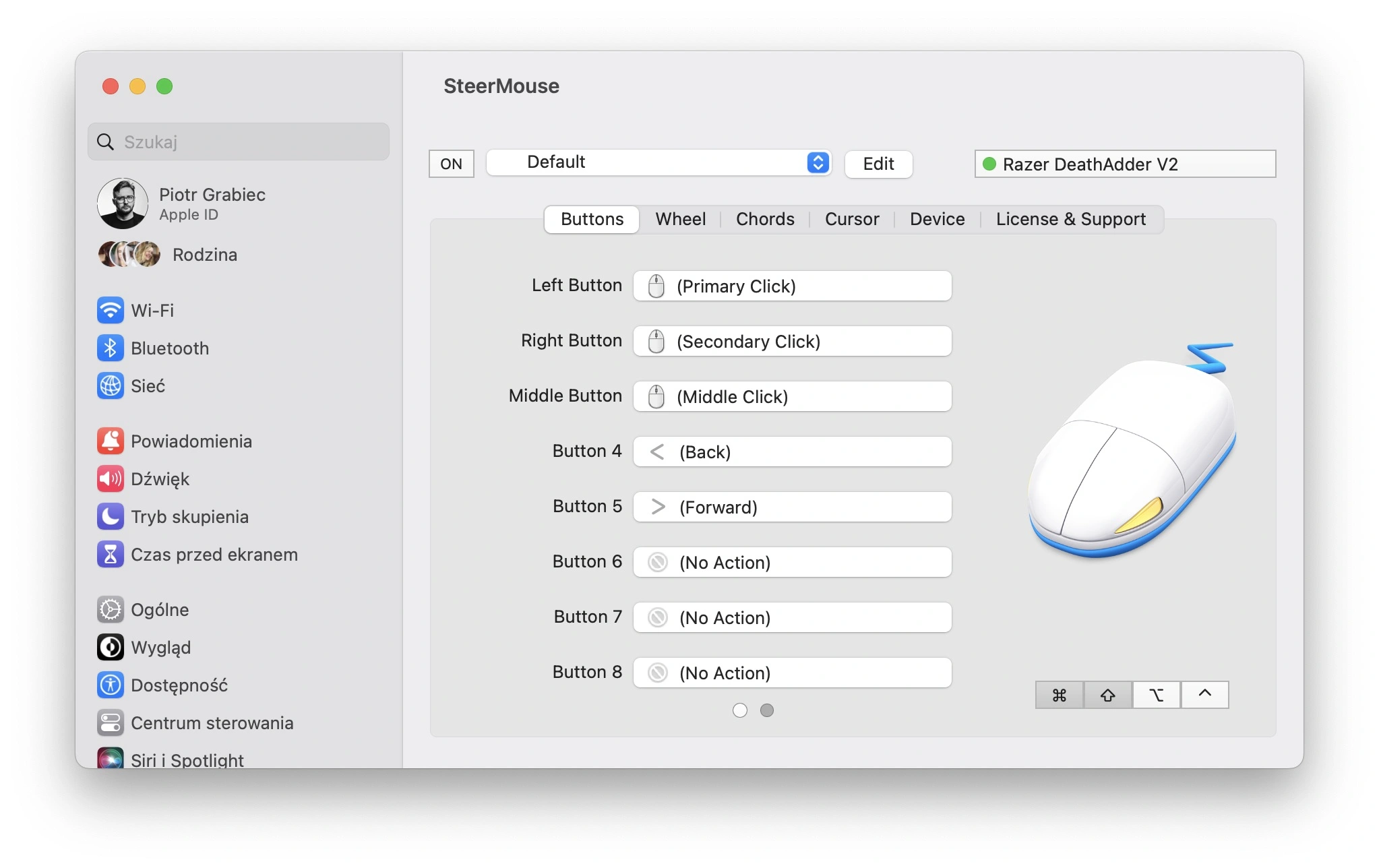 SteerMouse - aplikacja na macOS do konfiguracji myszy class="wp-image-4033379"