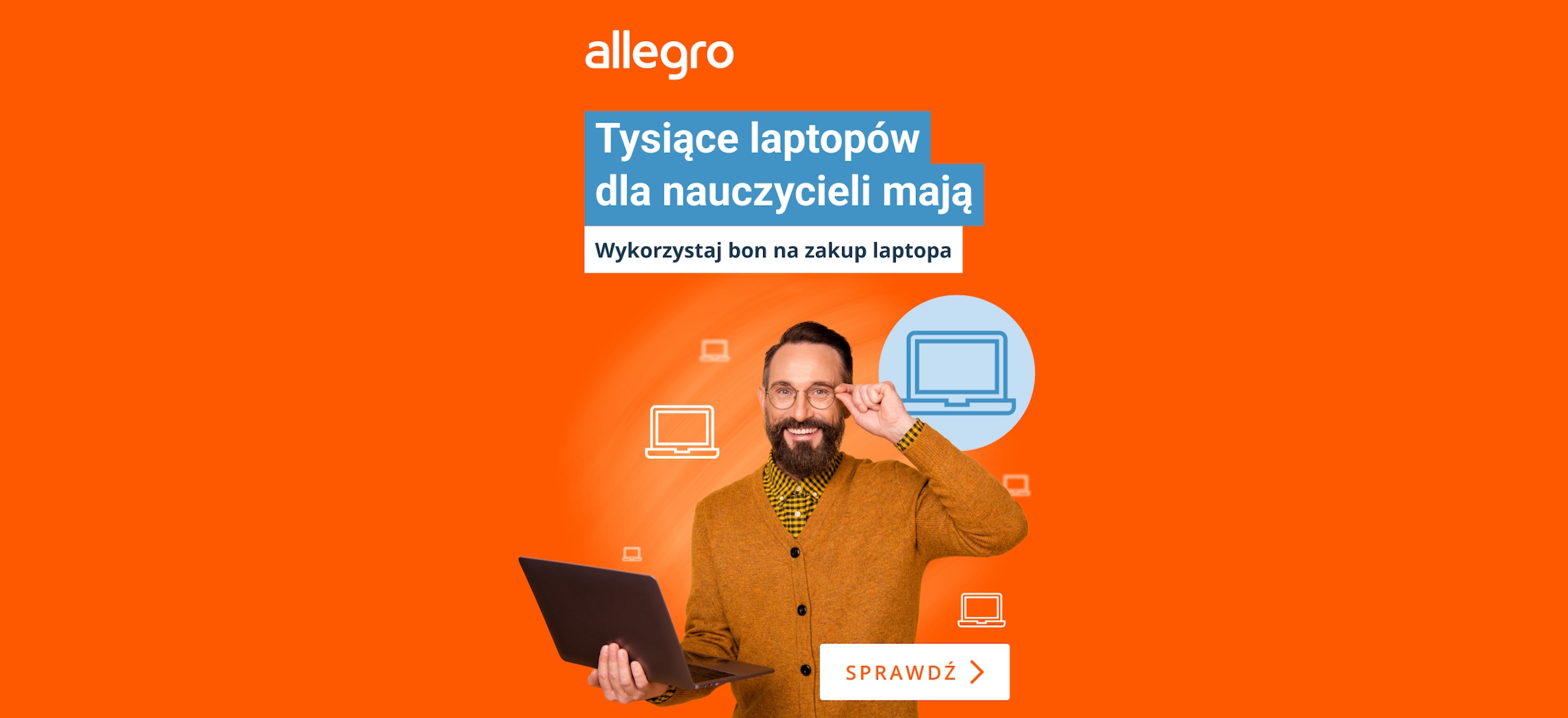allegro bon dla nauczycieli na zakup laptopa