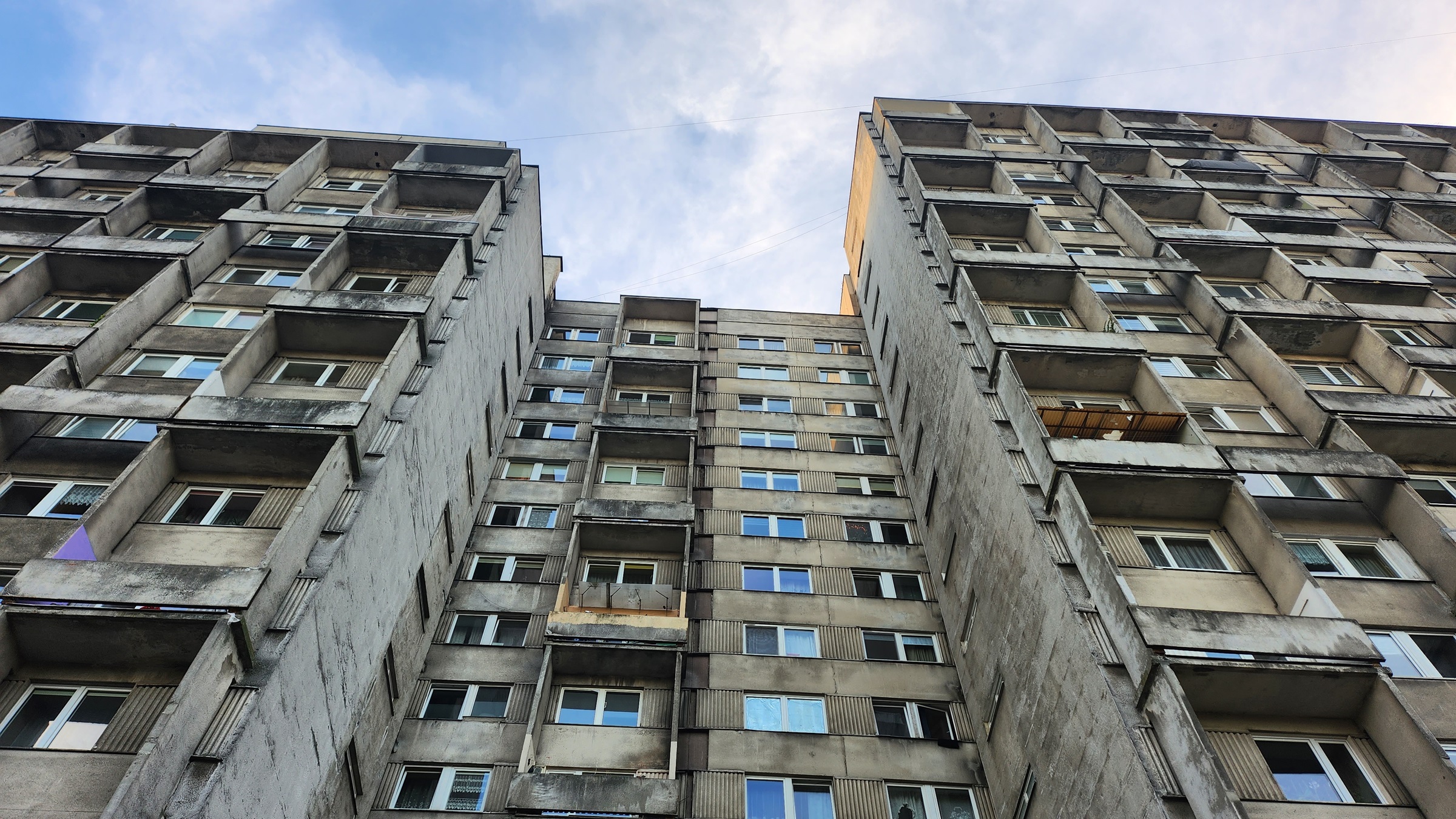 Część bloków zachowała swój oryginalny wygląd