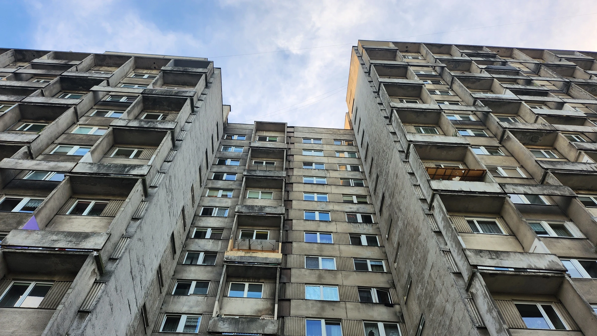 Część bloków zachowała swój oryginalny wygląd