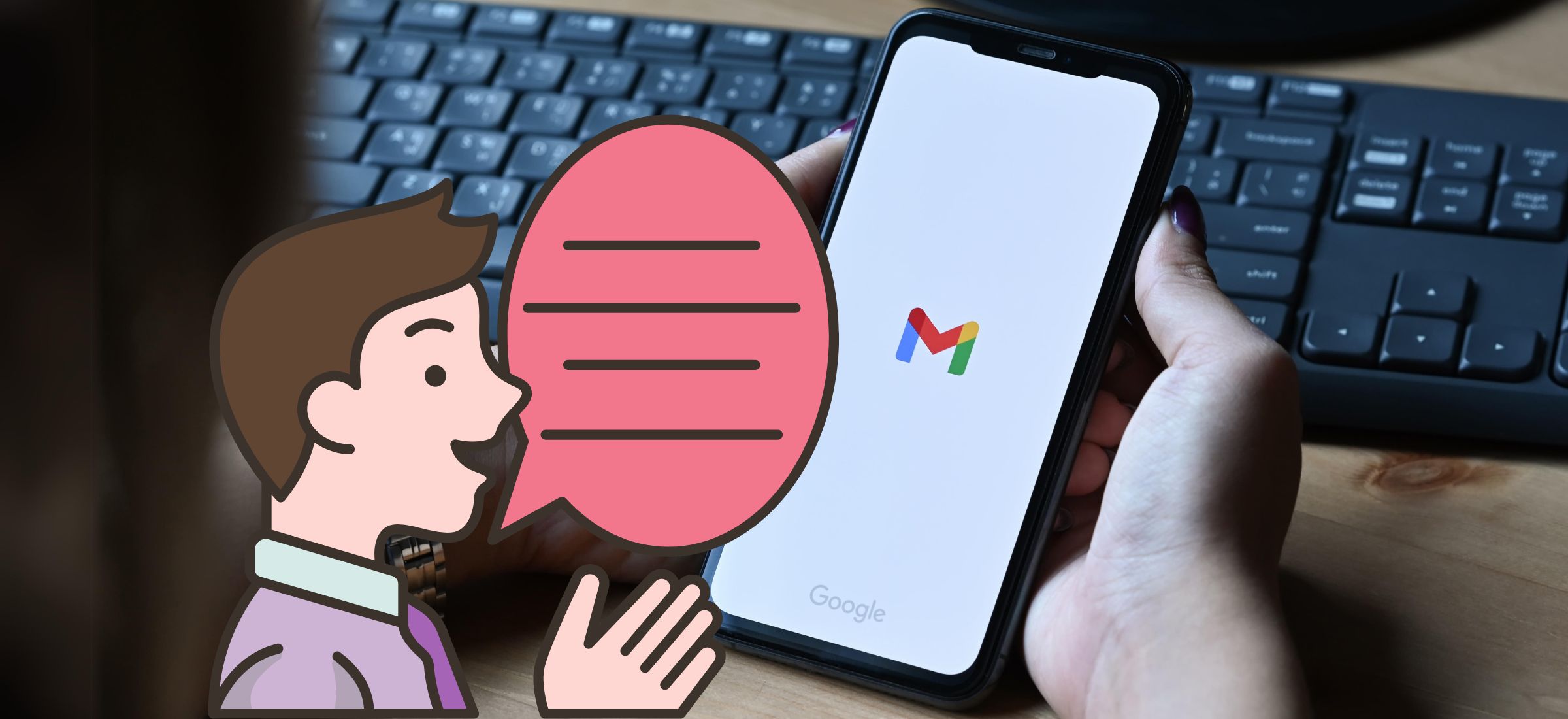 Możesz przestać pisać. Wystarczy, że Gmail posłucha twoich poleceń