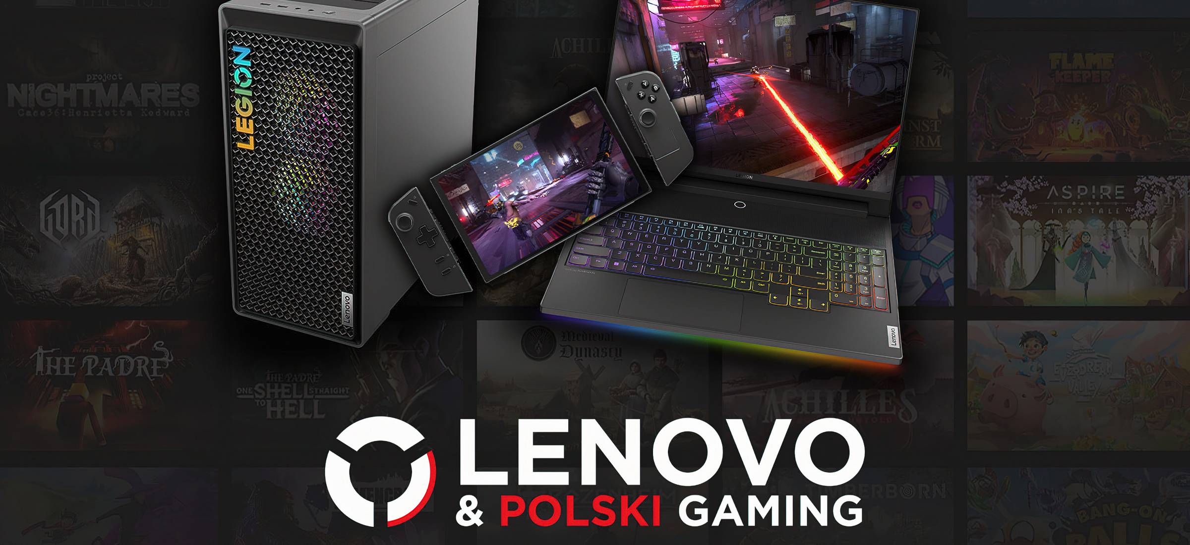 Takiej okazji lepiej nie przegapić. Kup gamingowy sprzęt Lenovo i zgarnij polskie gry za darmo