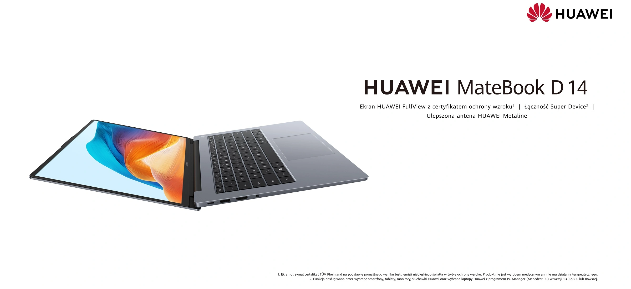 Huawei MateBook D14 w nowej wersji trafia do Polski. Na start przecena