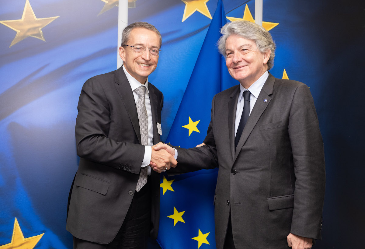 Pat Gelsinger i Thierry Breton 