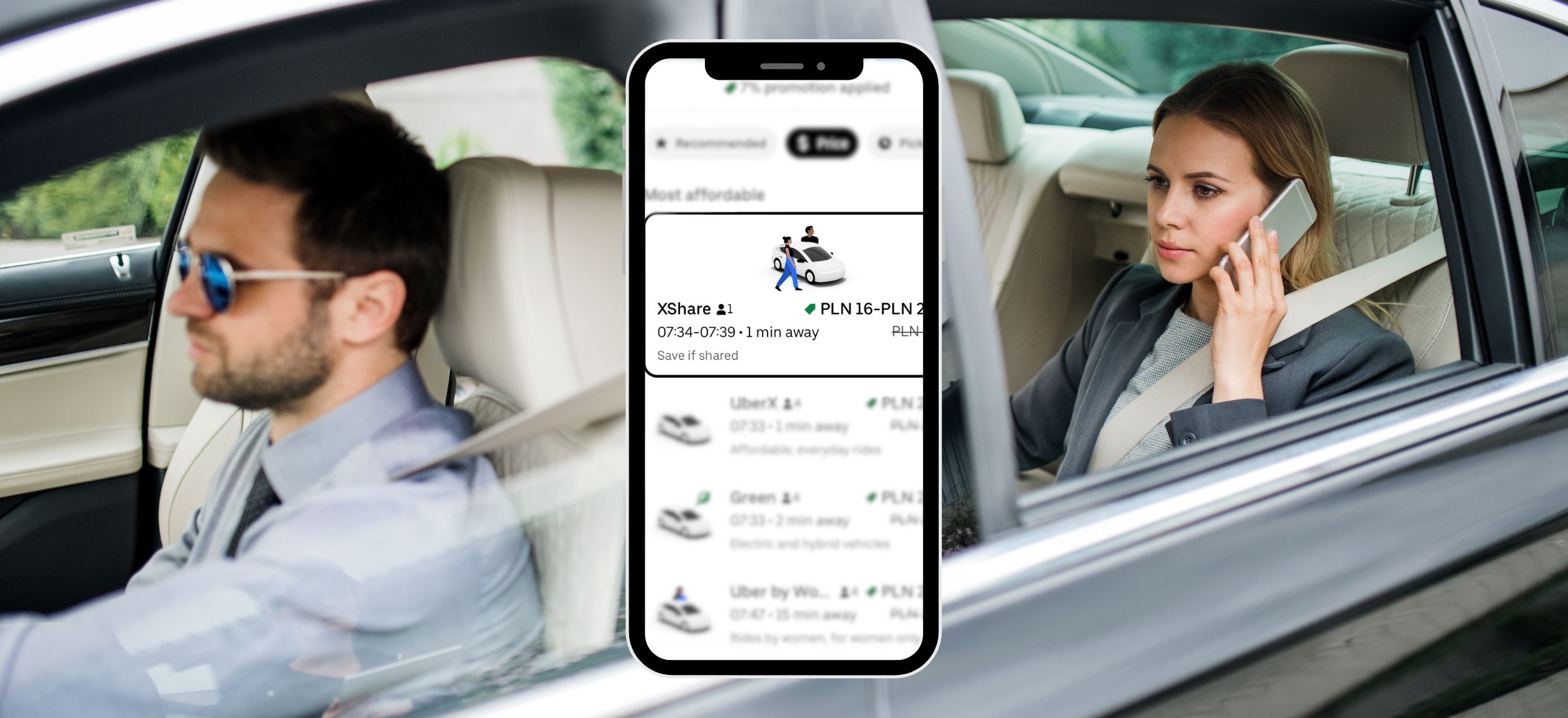 Uber wprowadza UberX Share w Warszawie