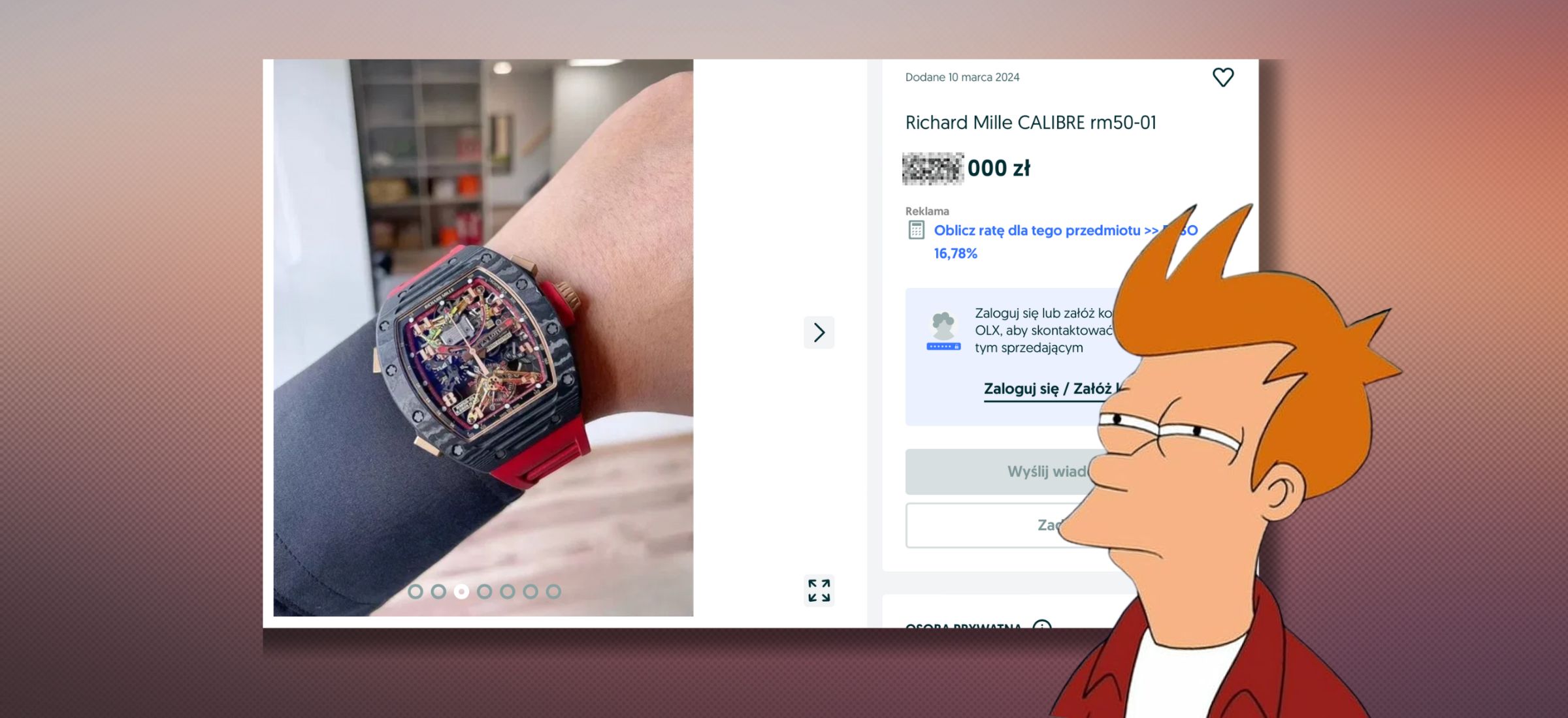 Dobra okazja na OLX. Można oszczędzić 130 tys. zł i mieć zegarek, jakiego nie ma nikt