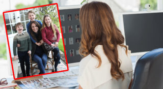Miało być urocze zdjęcie na dzień matki, a wyszła afera. Ktoś tu nie umie w Photoshopa