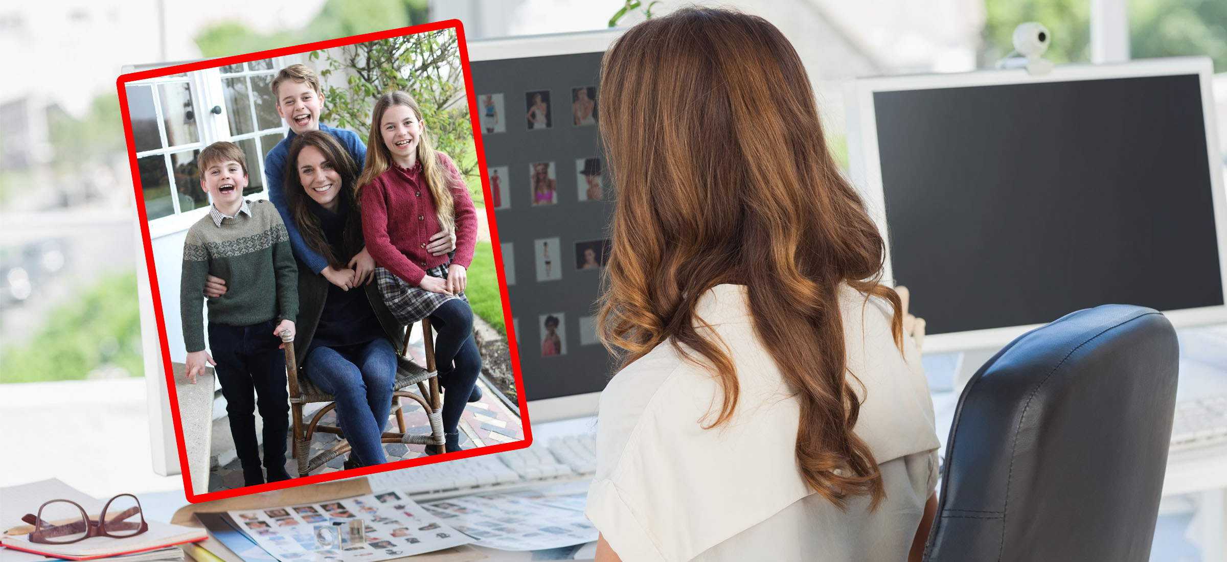 Miało być urocze zdjęcie na dzień matki, a wyszła afera. Ktoś tu nie umie w Photoshopa