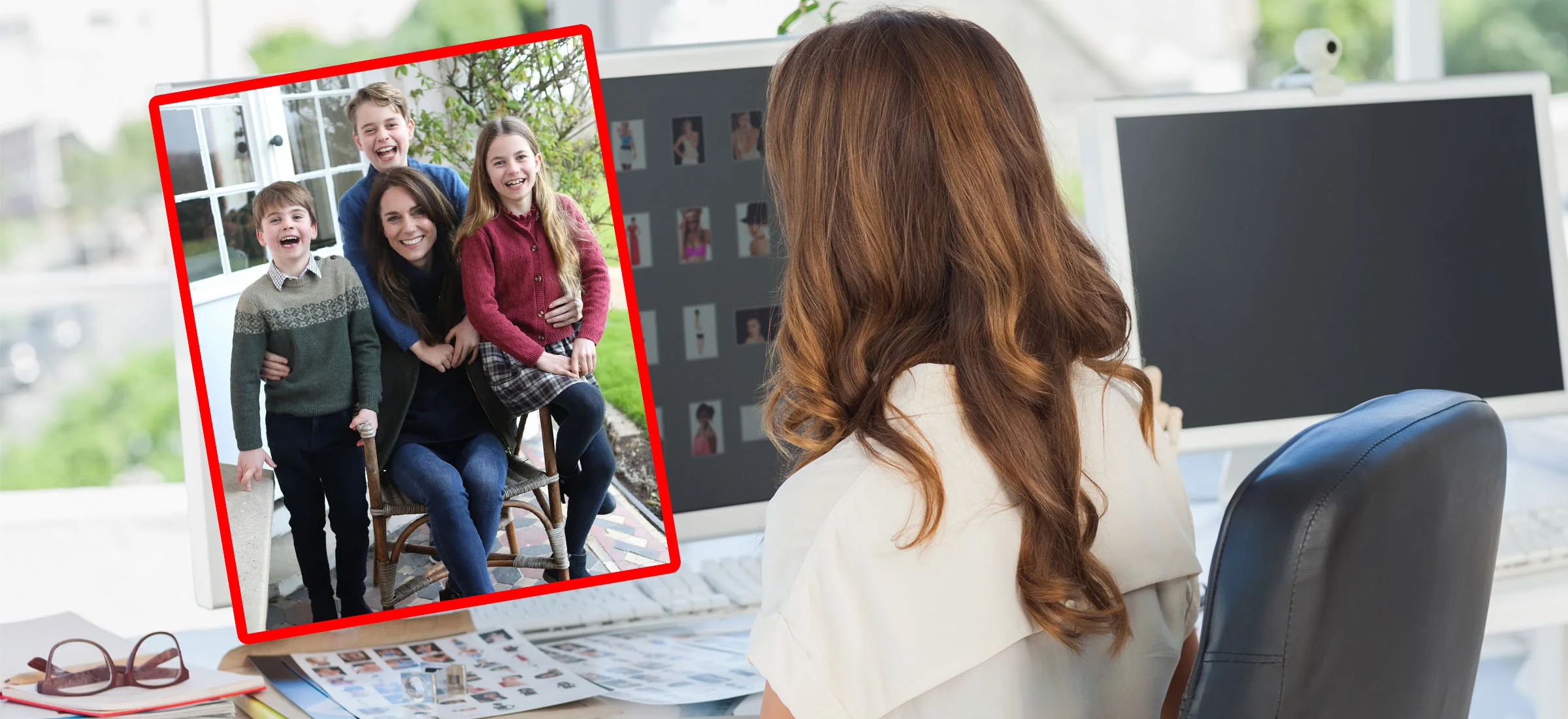 Miało być urocze zdjęcie na dzień matki, a wyszła afera. Ktoś tu nie umie w Photoshopa