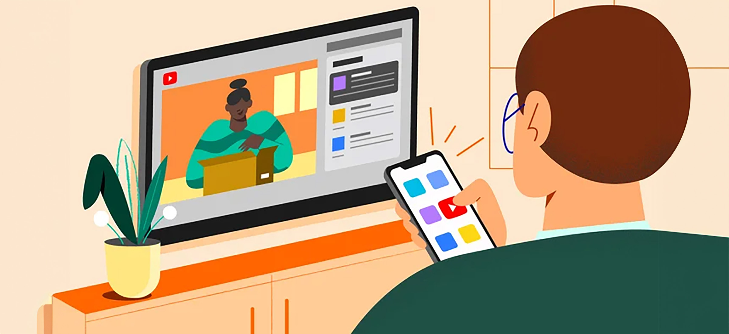 YouTube TV interfejs