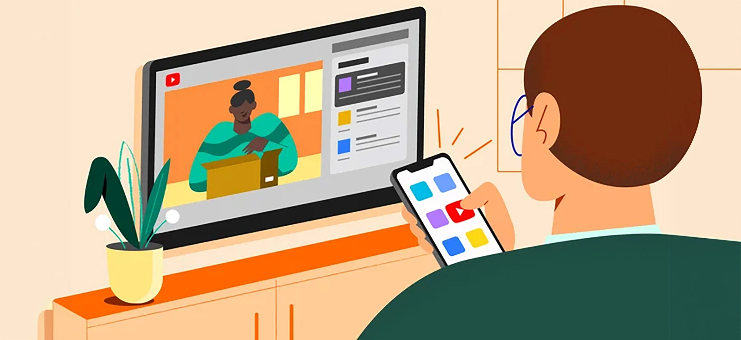 YouTube TV interfejs