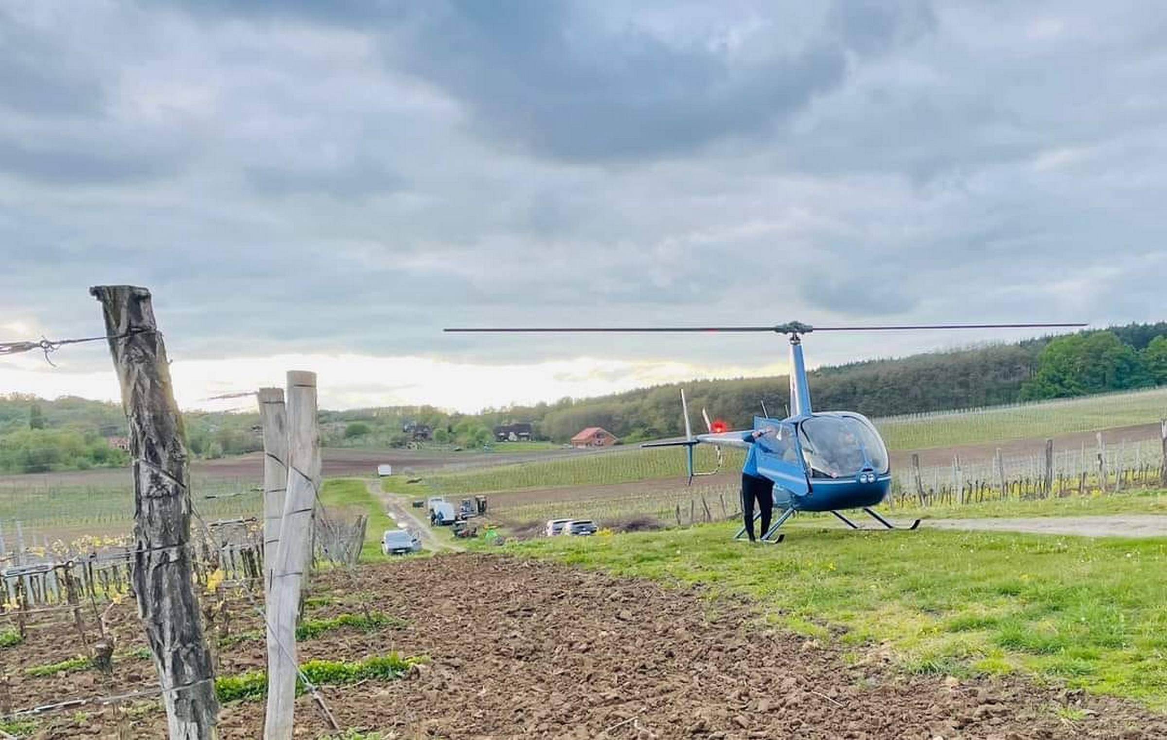 Ogrzewają winnice... helikopterem. Spektakularny pomysł Polaków