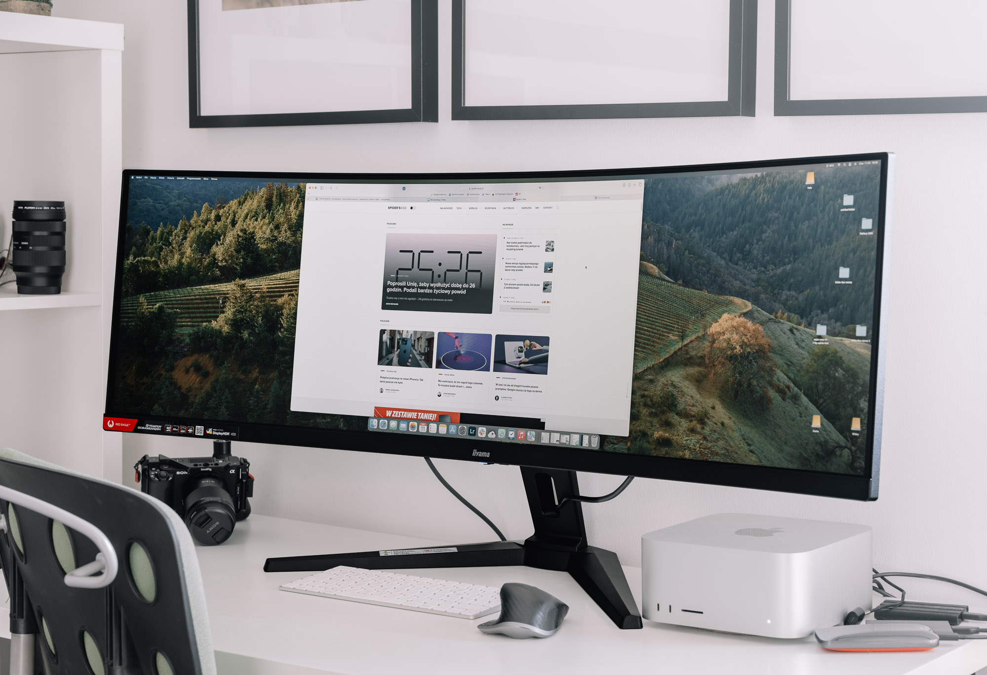 Iiyama G-Master GCB4580DQSN-B1. Postawiłem monitor-monstrum na biurku. Teraz trudno będzie mi się z nim rozstać