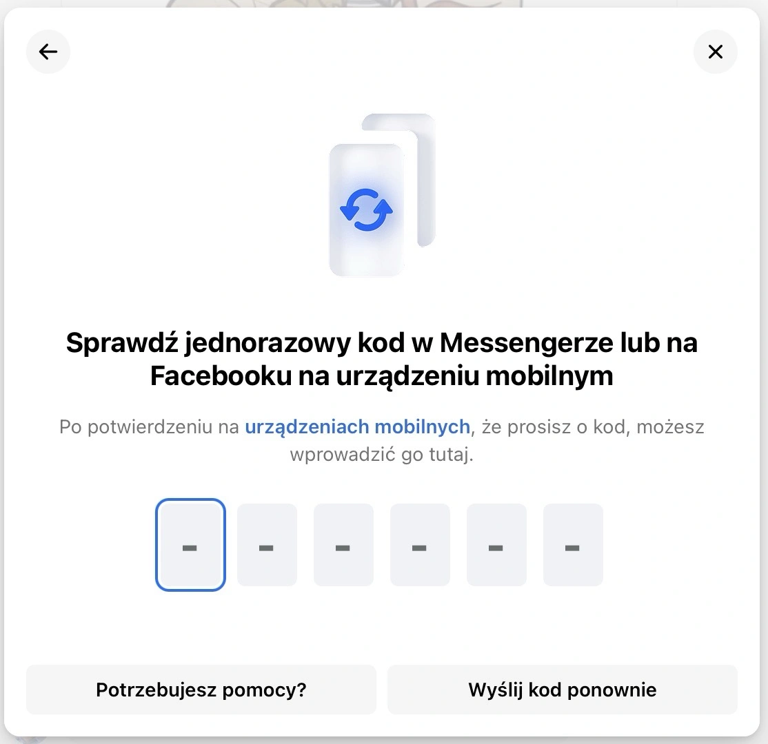 Możemy wygenerować kod jednorazowy