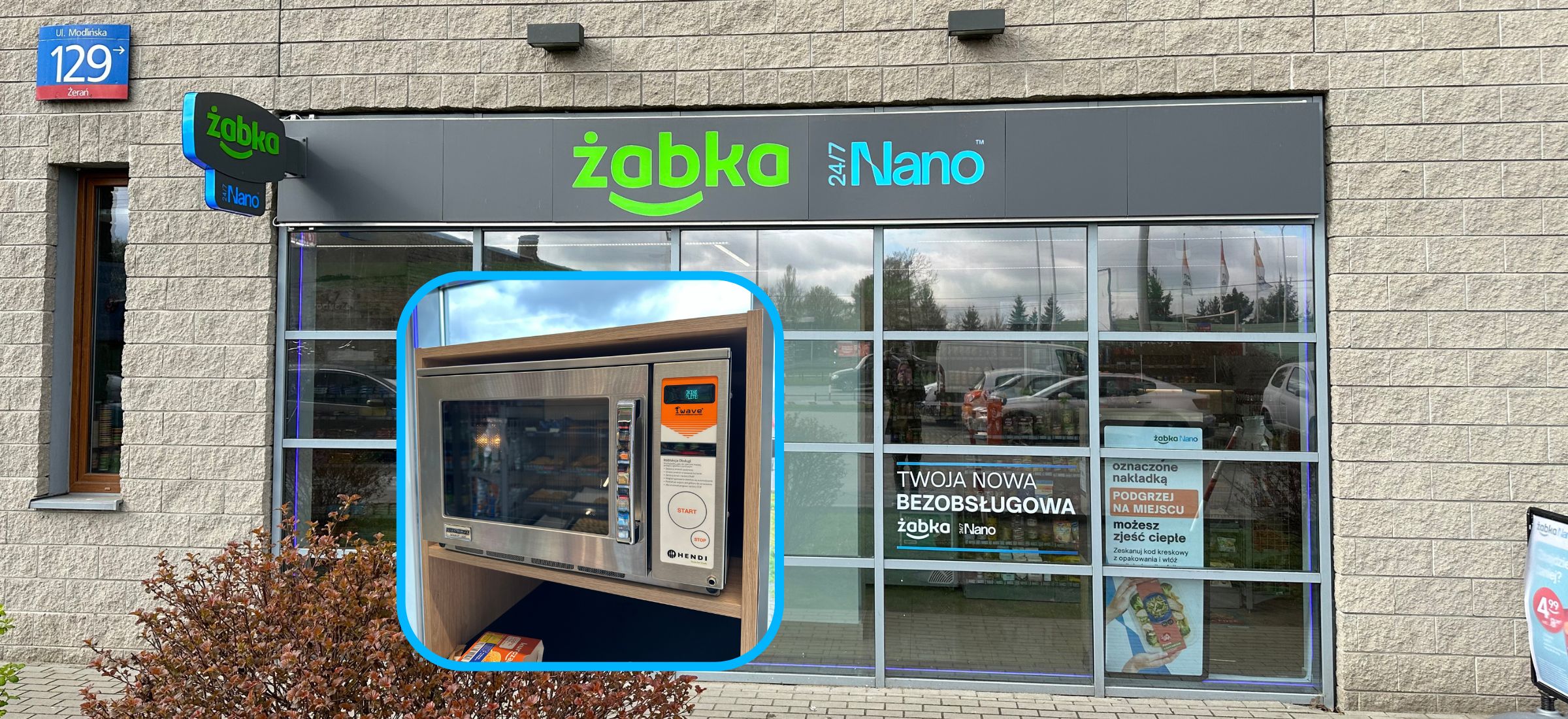 Żabka Nano: lokalizacje mikrofalówek 24/7