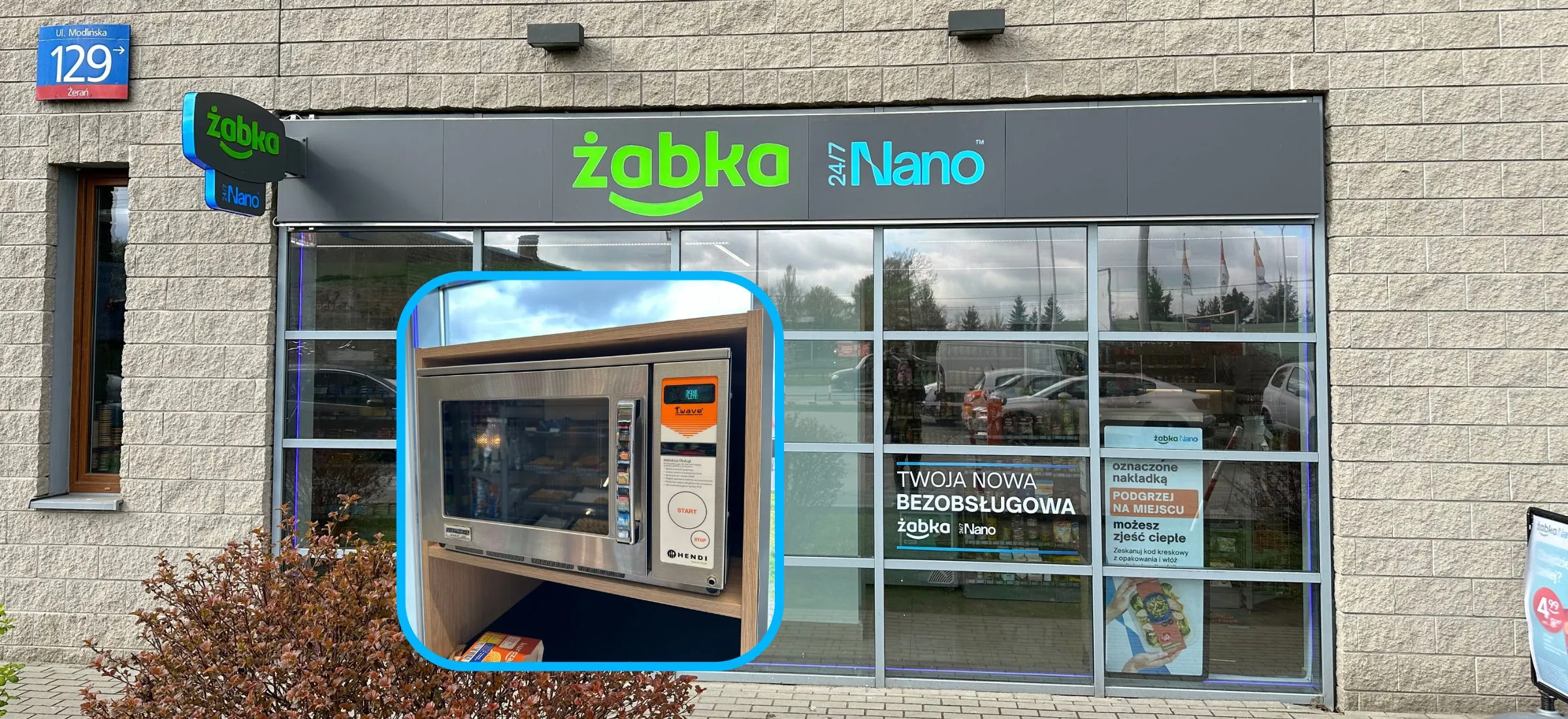 Żabka Nano: lokalizacje mikrofalówek 24/7