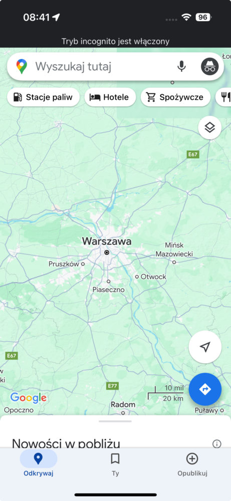 Nowy wygląd Map Google (Źródło: Spider's Web)