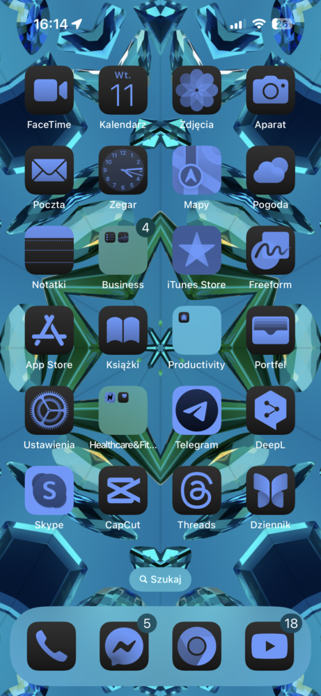 I małe ikony w iOS 18