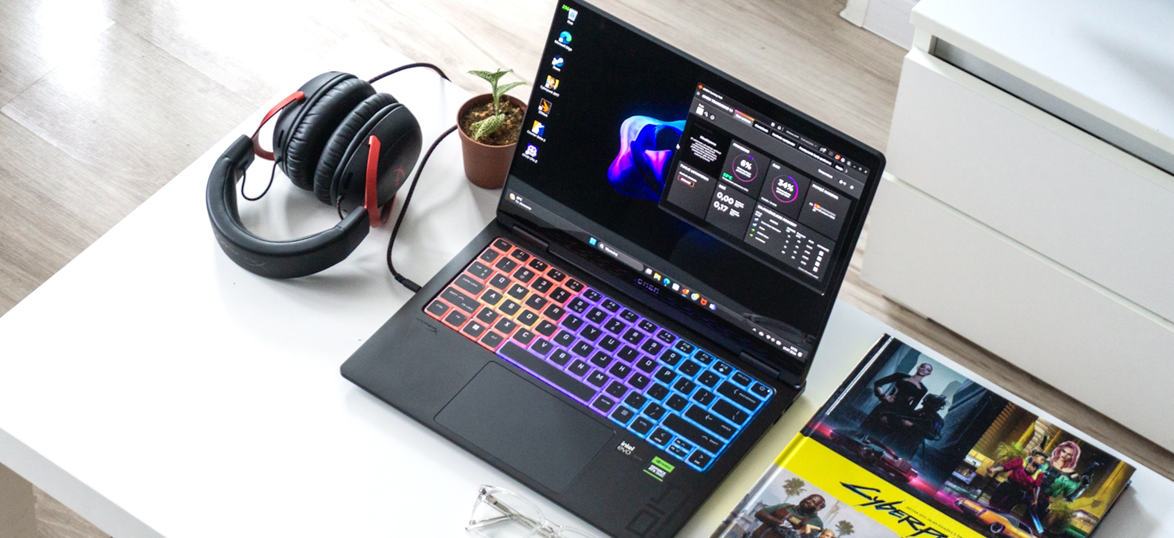 Test HP Omen Transcend 14 (2024) - ten lekki laptop OLED to bestia do gier z RTX 4070