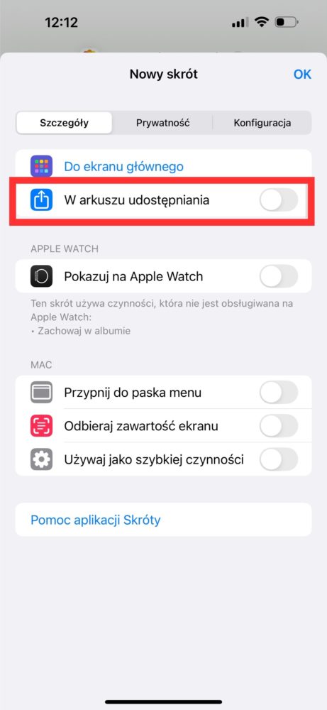 Jak zmniejszyć rozmiar zdjęcia na iPhone? Arkusz udostępniania