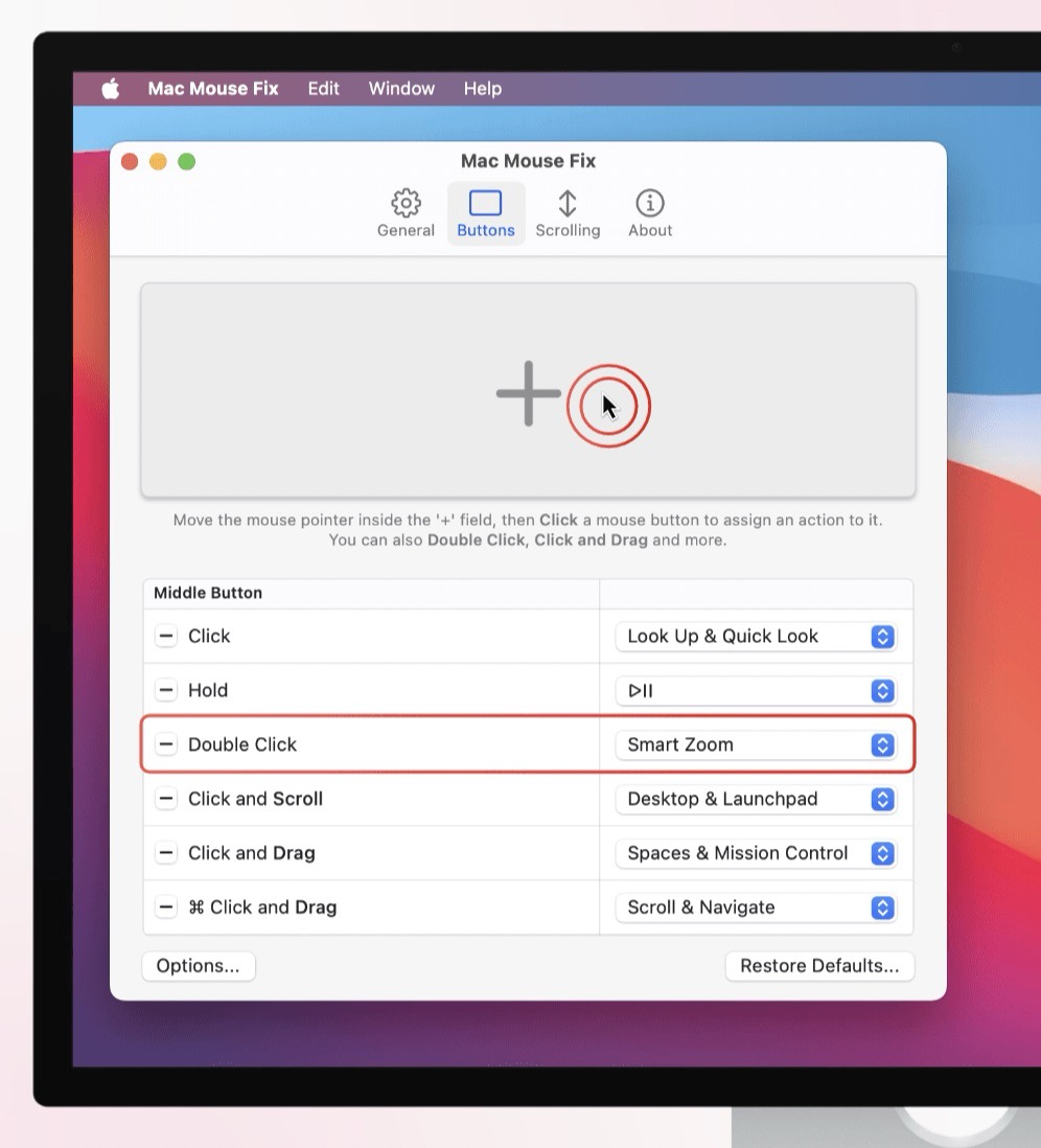 aplikacje Mac Mouse Fix